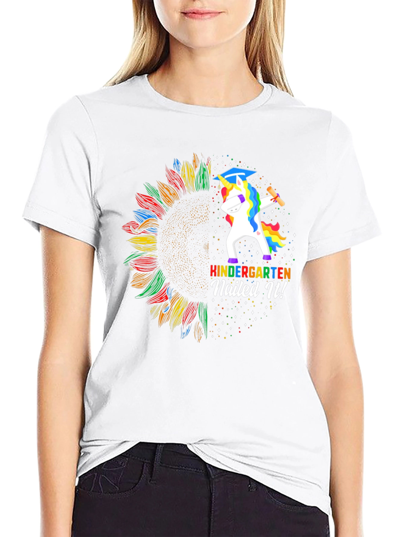 Kindergarten Nailed It! Unicorn Graduation T-Shirt