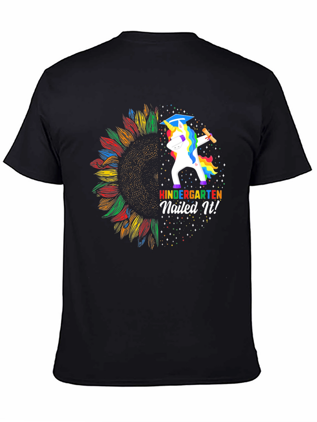 Kindergarten Nailed It! Unicorn Graduation T-Shirt