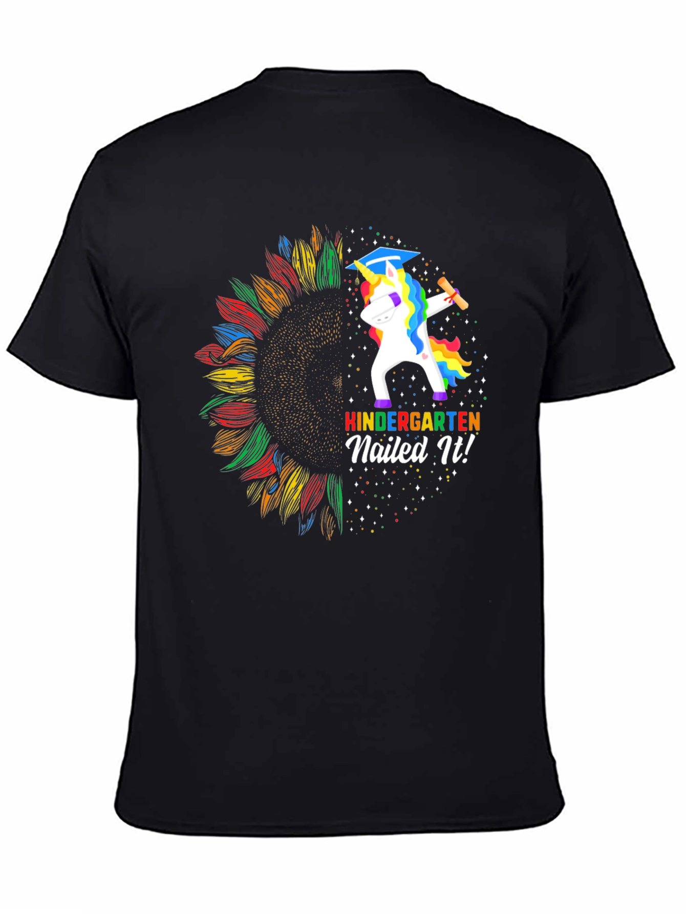 Kindergarten Nailed It! Unicorn Graduation T-Shirt