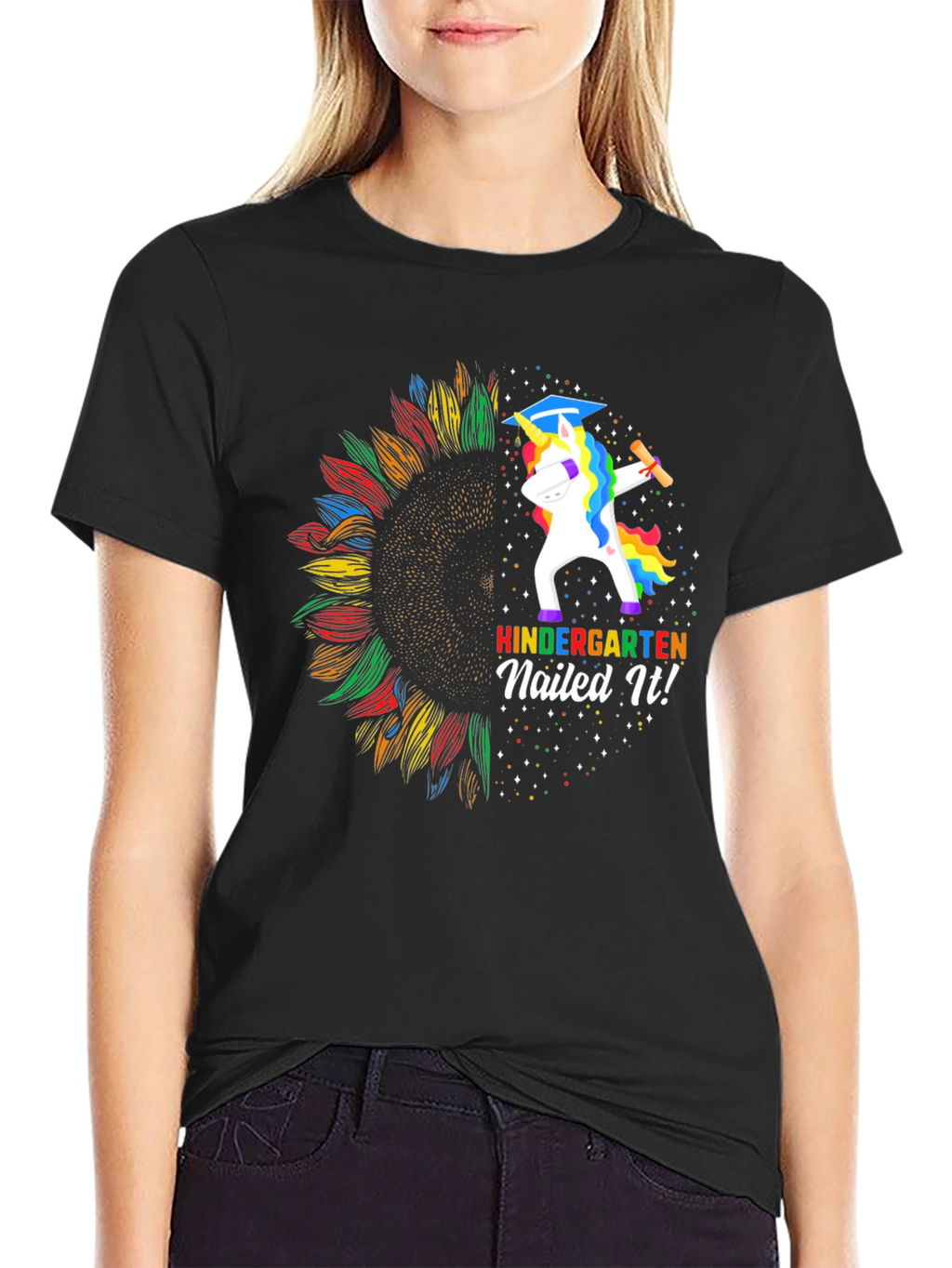 Kindergarten Nailed It! Unicorn Graduation T-Shirt