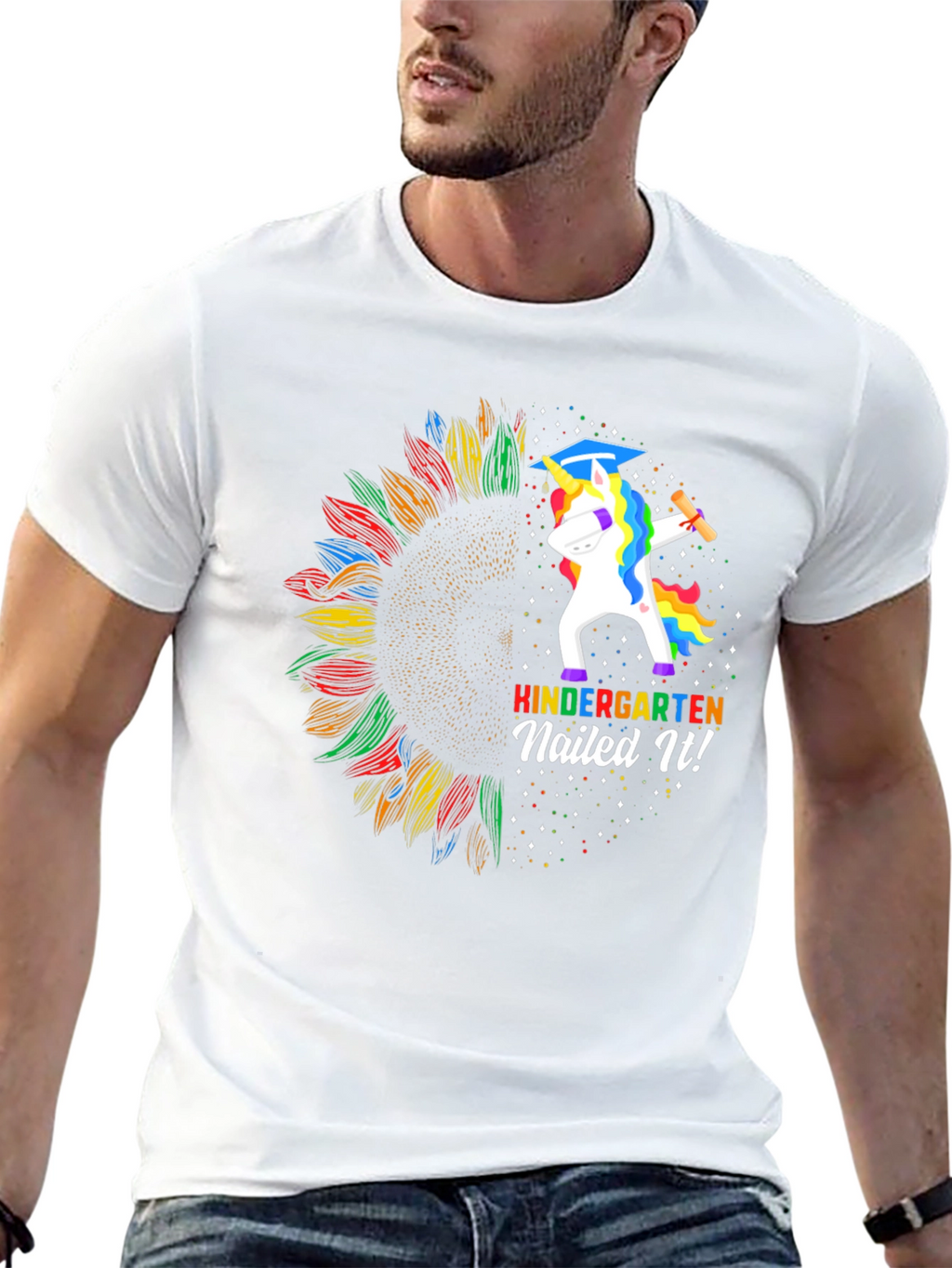 Kindergarten Nailed It! Unicorn Graduation T-Shirt
