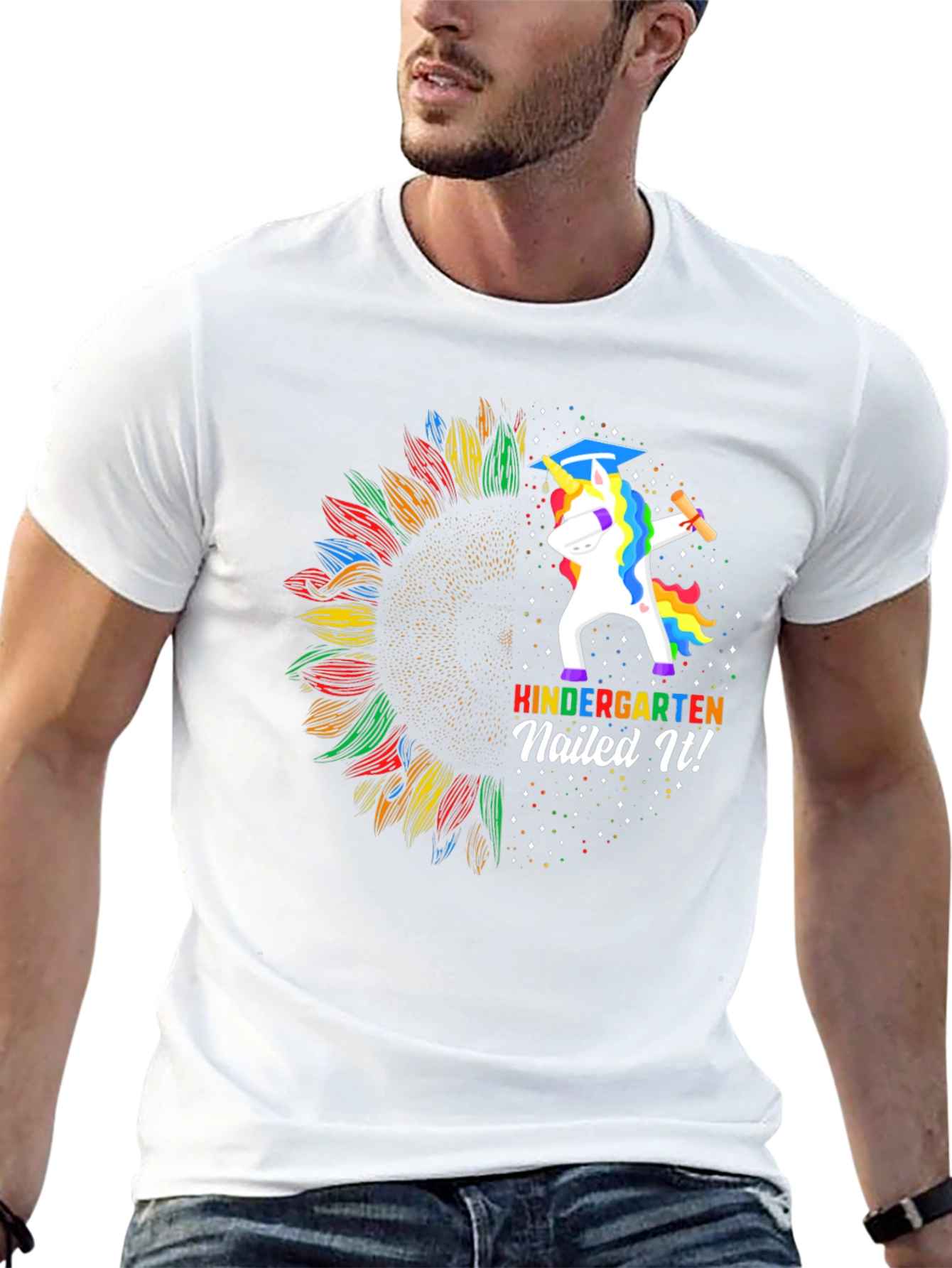 Kindergarten Nailed It! Unicorn Graduation T-Shirt
