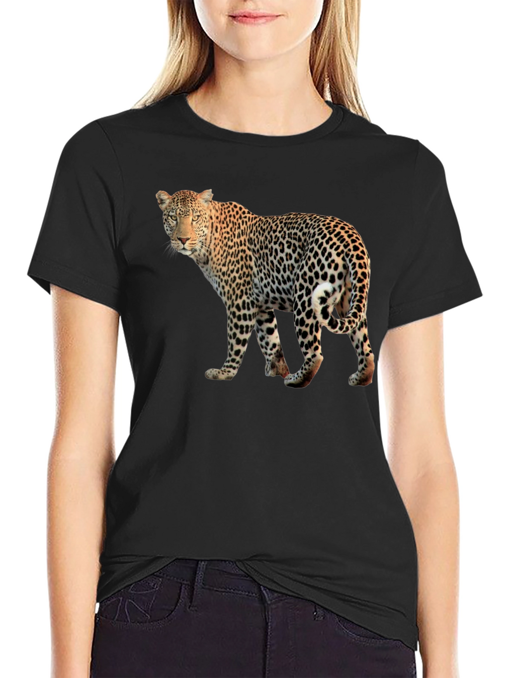 Leopard Print T-Shirt - Stylish Animal Graphic Tee