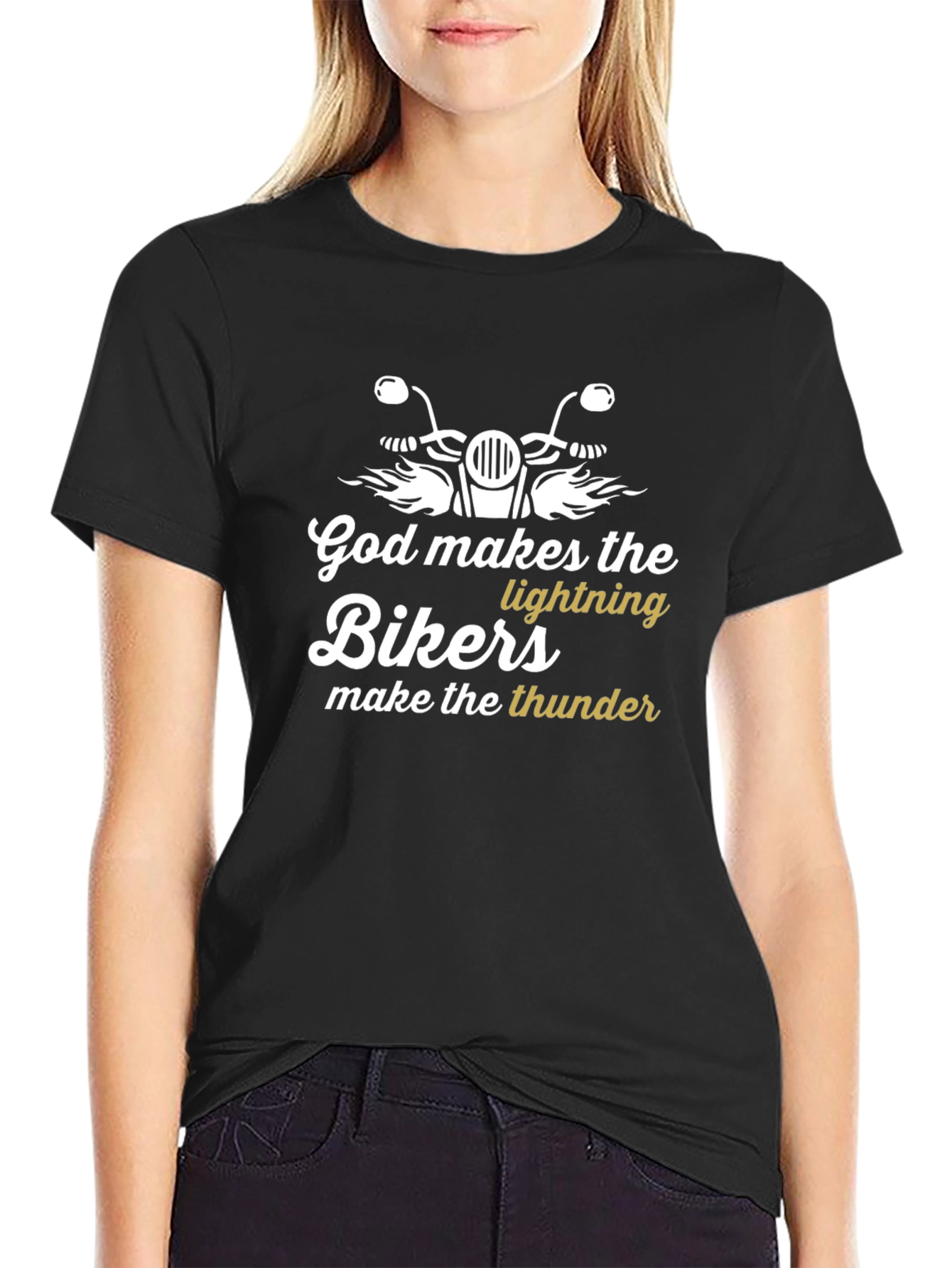 God Makes The Lightning Bikers T-Shirt