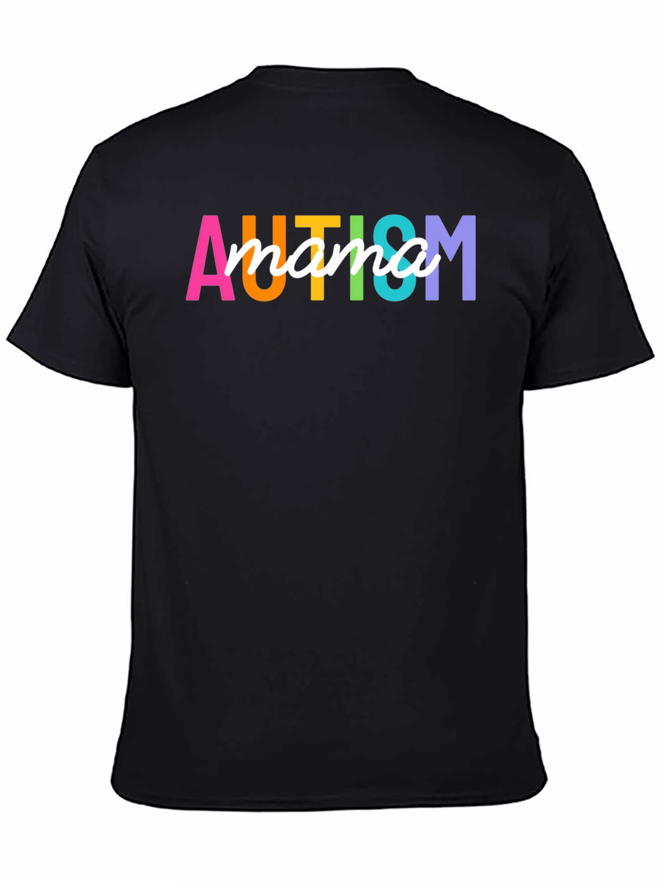 Autism Mama Graphic T-Shirt - Colorful Support Tee