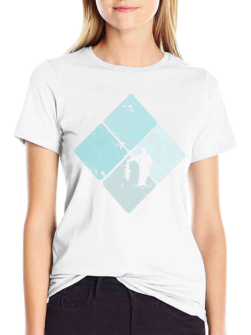 Fishing Silhouette Graphic Tee