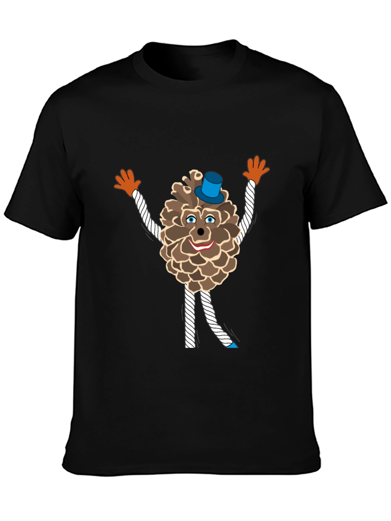 Fun Pine Cone Cartoon T-Shirt