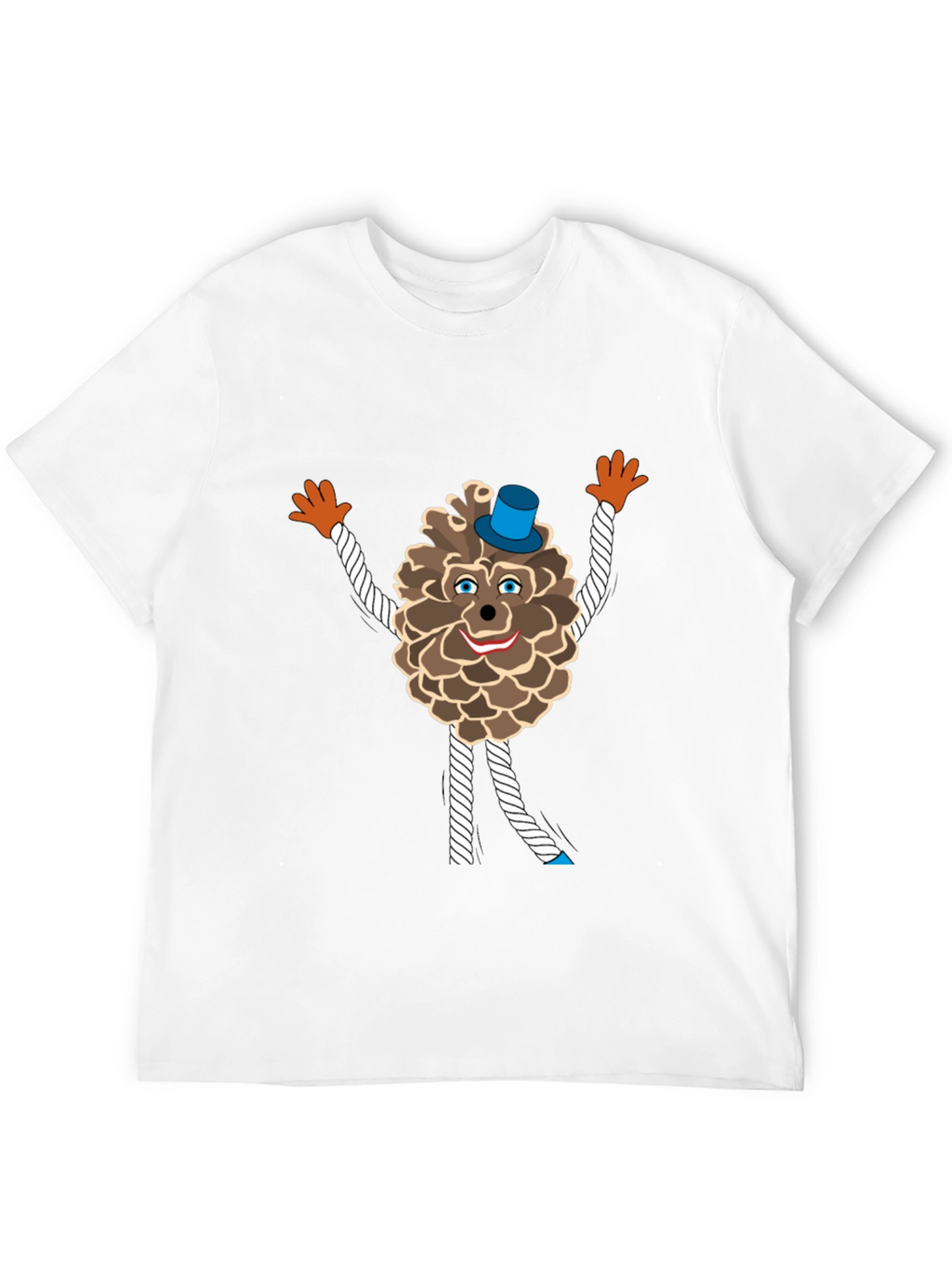 Fun Pine Cone Cartoon T-Shirt