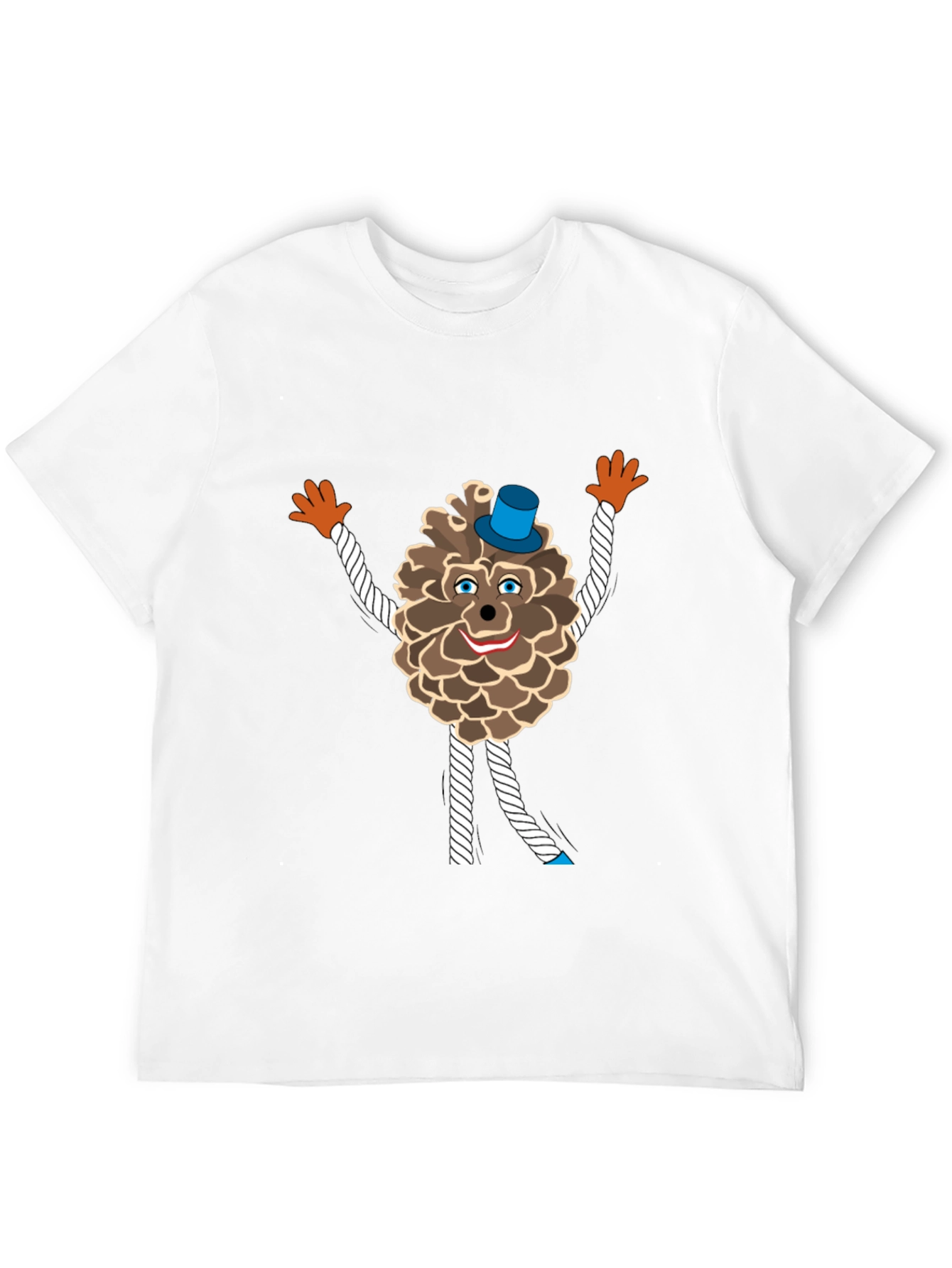 Fun Pine Cone Cartoon T-Shirt