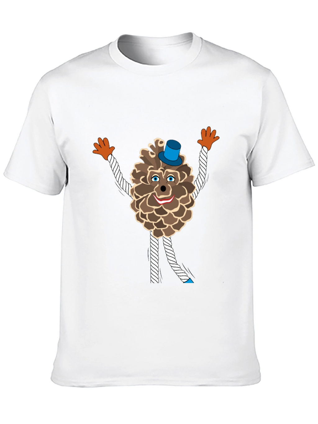 Fun Pine Cone Cartoon T-Shirt