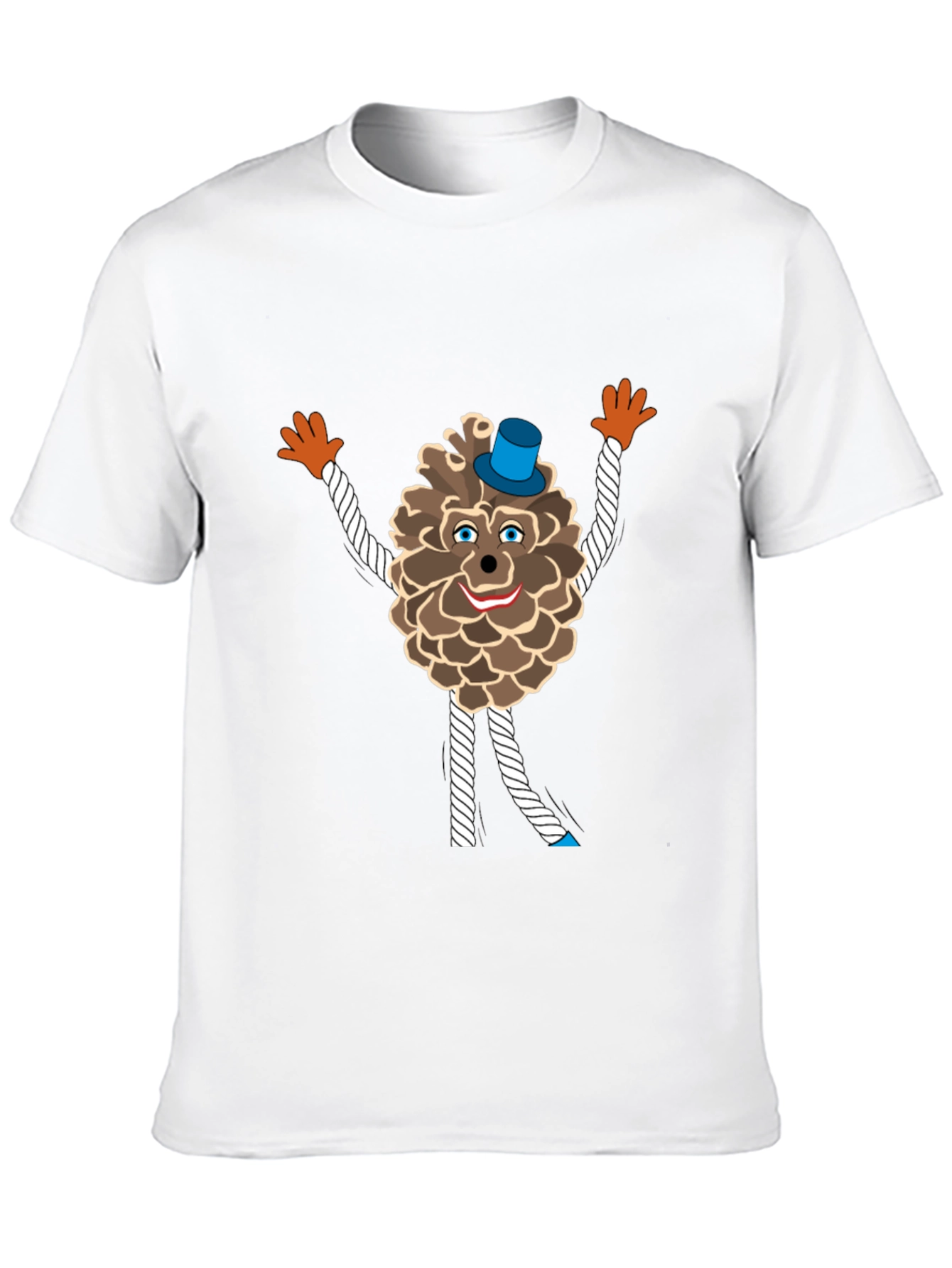 Fun Pine Cone Cartoon T-Shirt