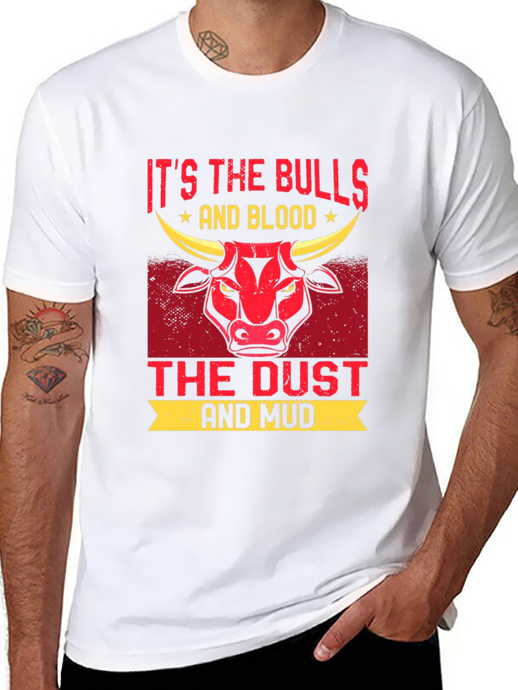 Bulls Blood Dust Mud Graphic T-Shirt
