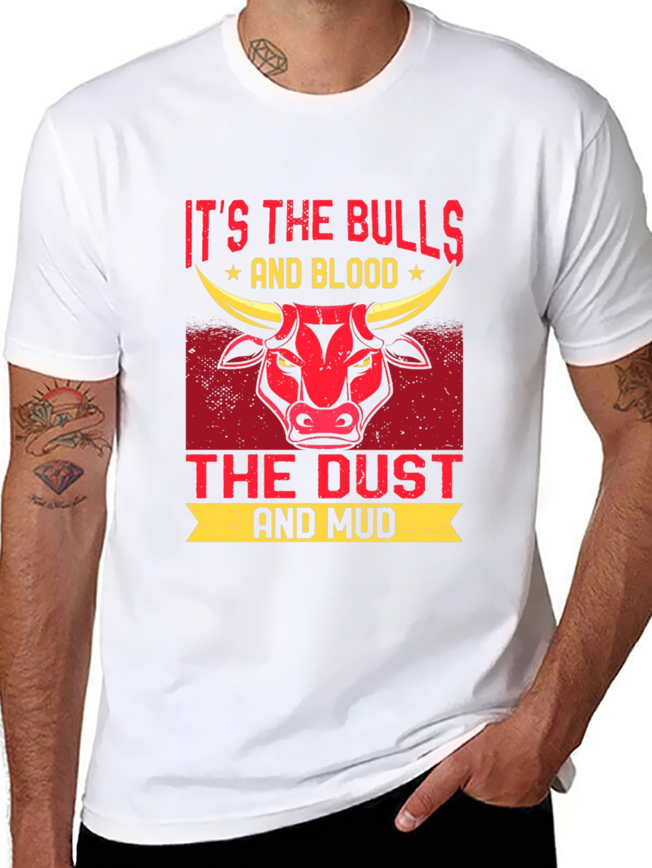 Bulls Blood Dust Mud Graphic T-Shirt