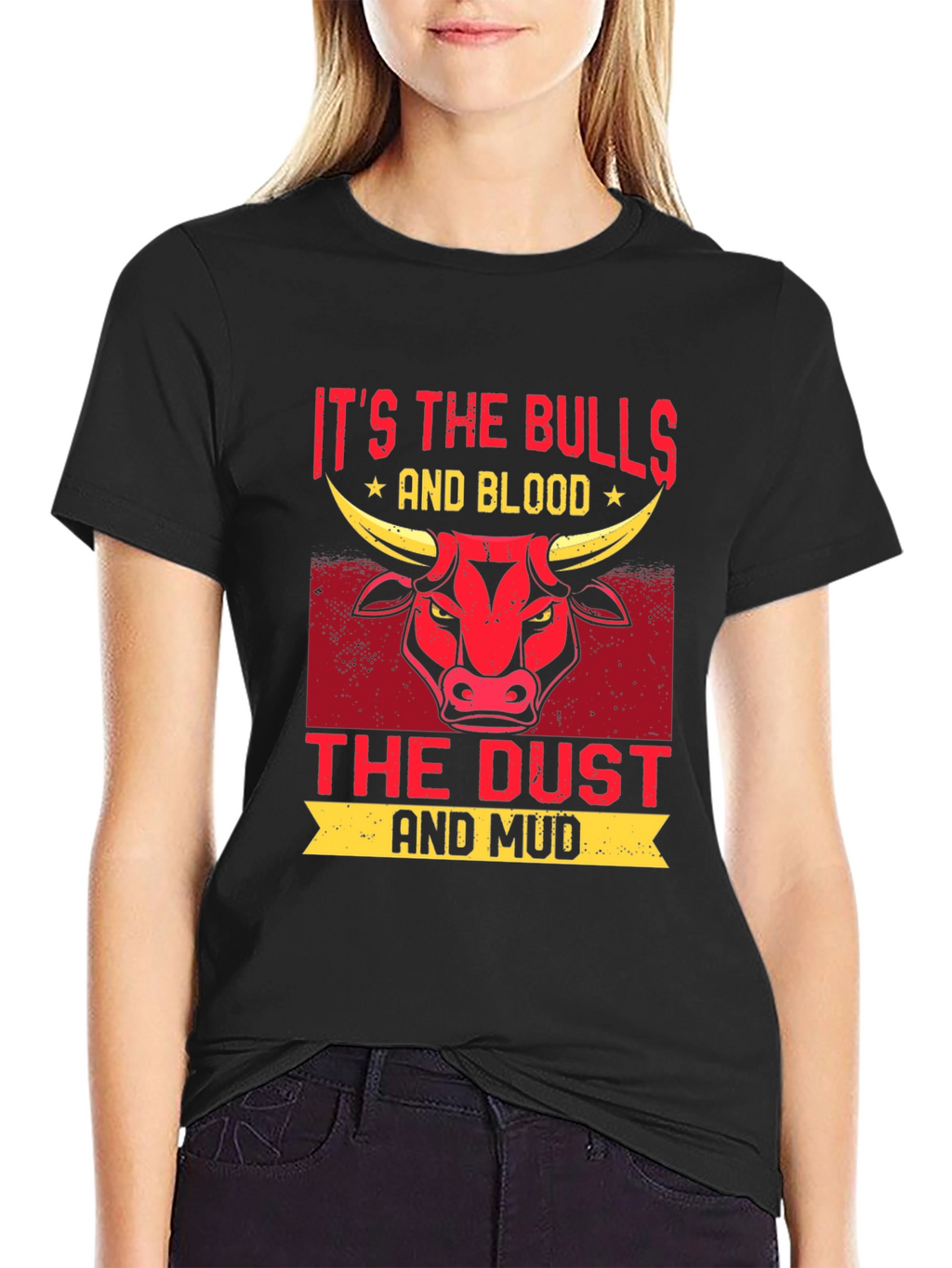 Bulls Blood Dust Mud Graphic T-Shirt