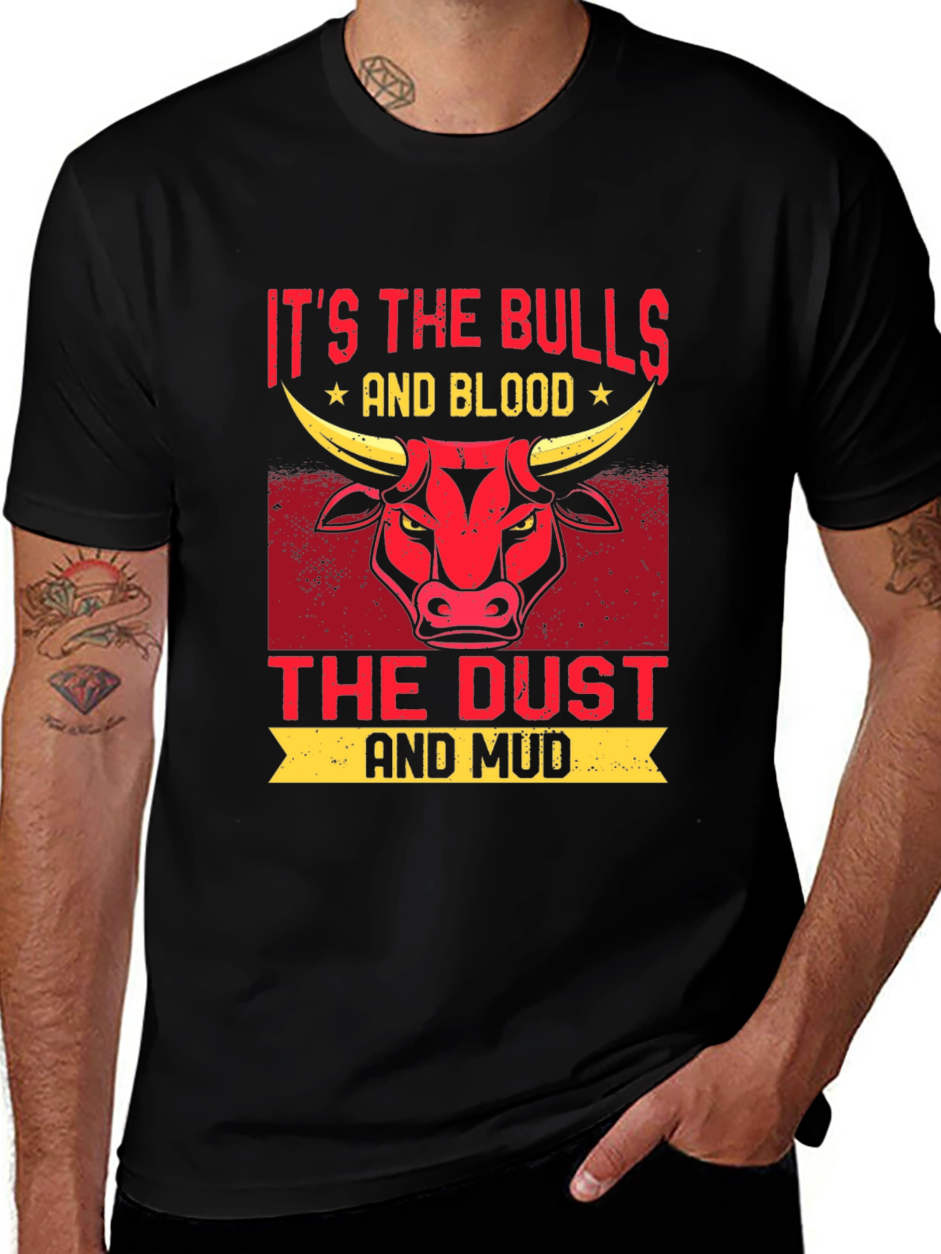 Bulls Blood Dust Mud Graphic T-Shirt