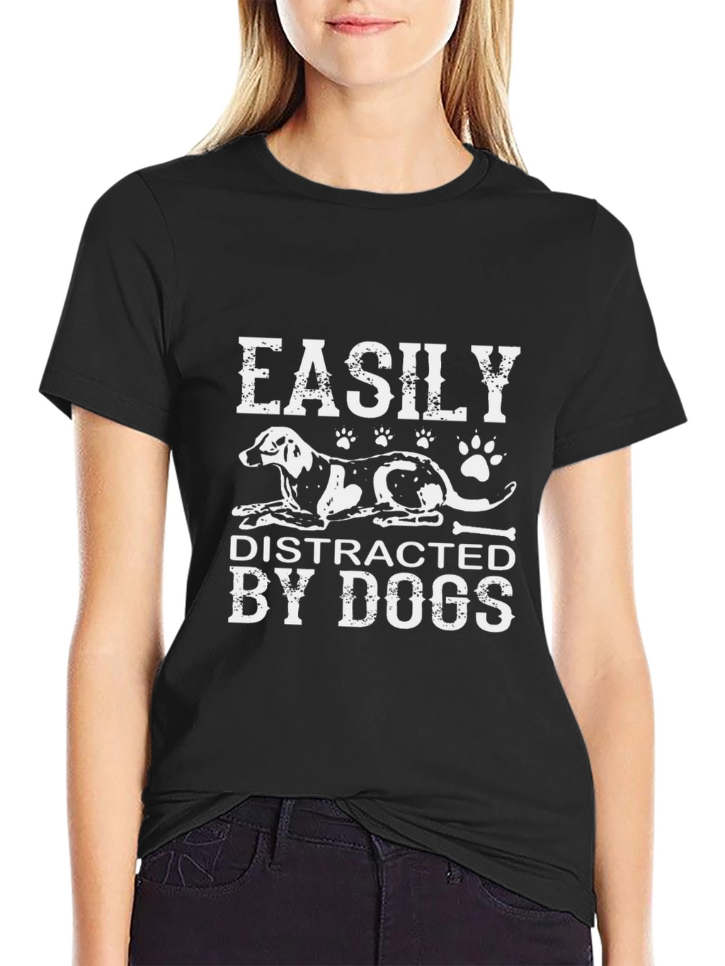 Easily Distracted By Dogs Graphic Tee