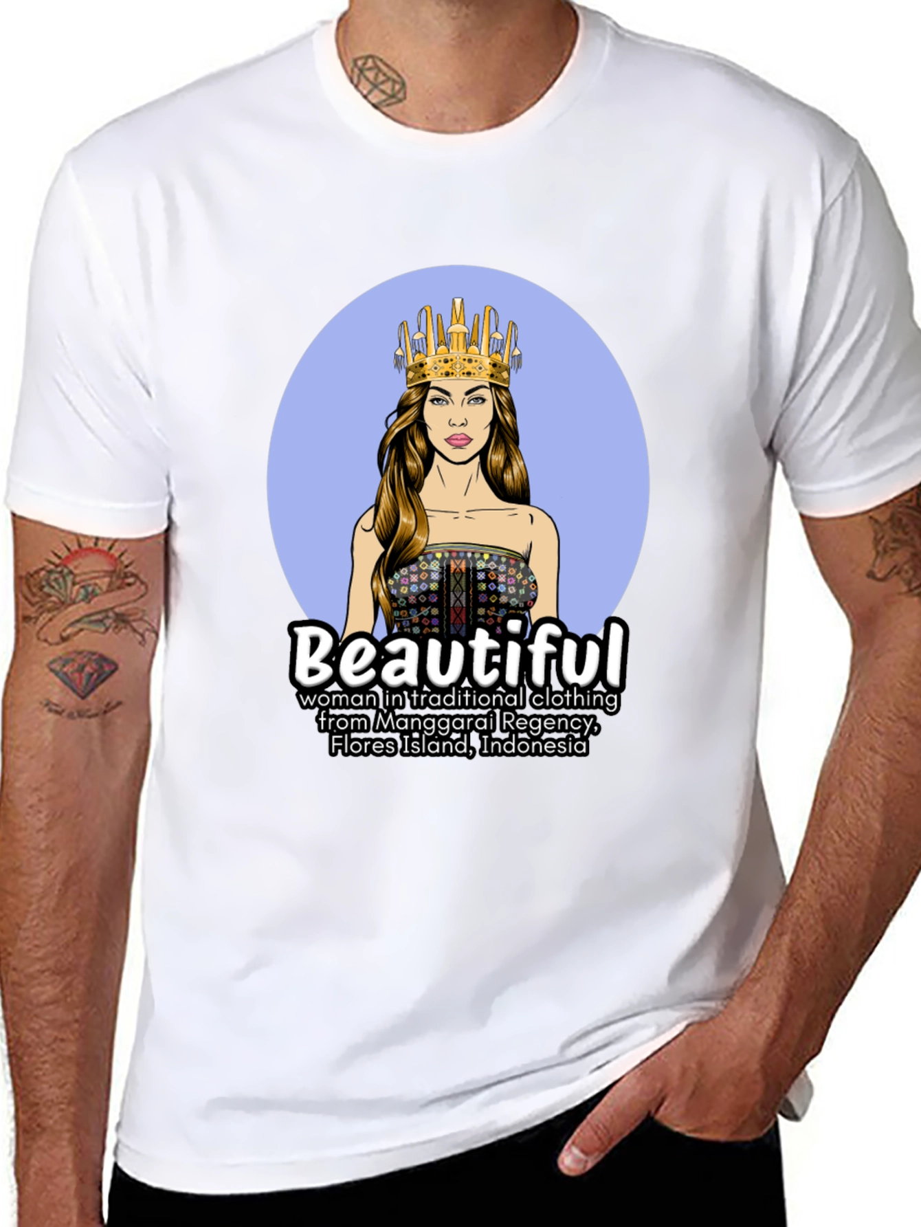 Traditional Indonesian Woman Graphic T-Shirt
