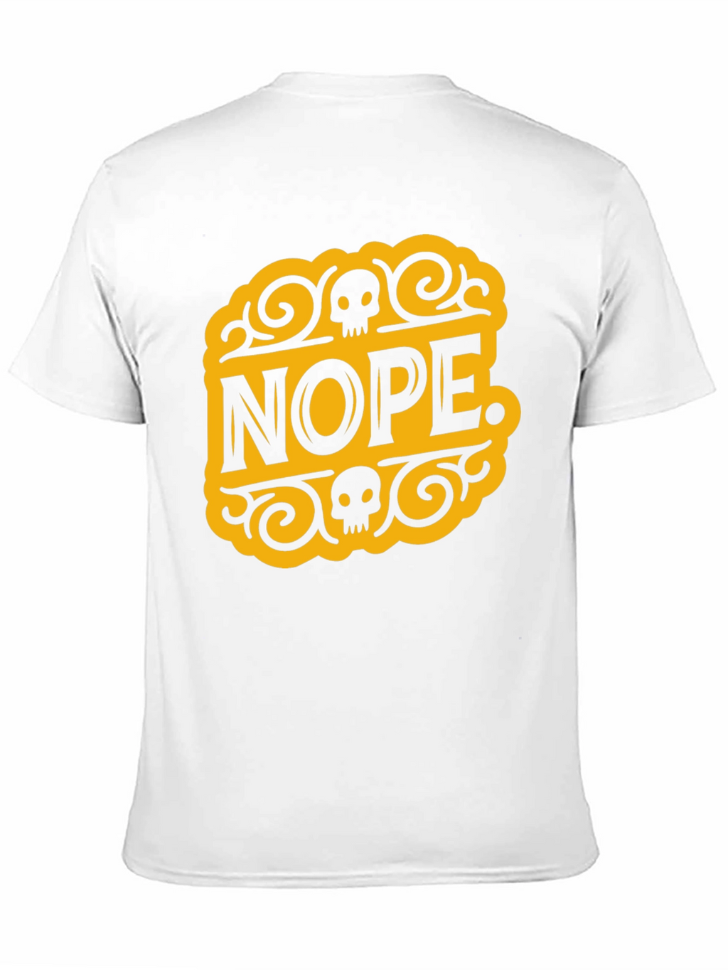 Nope Skull Graphic T-Shirt - Black Cotton Tee