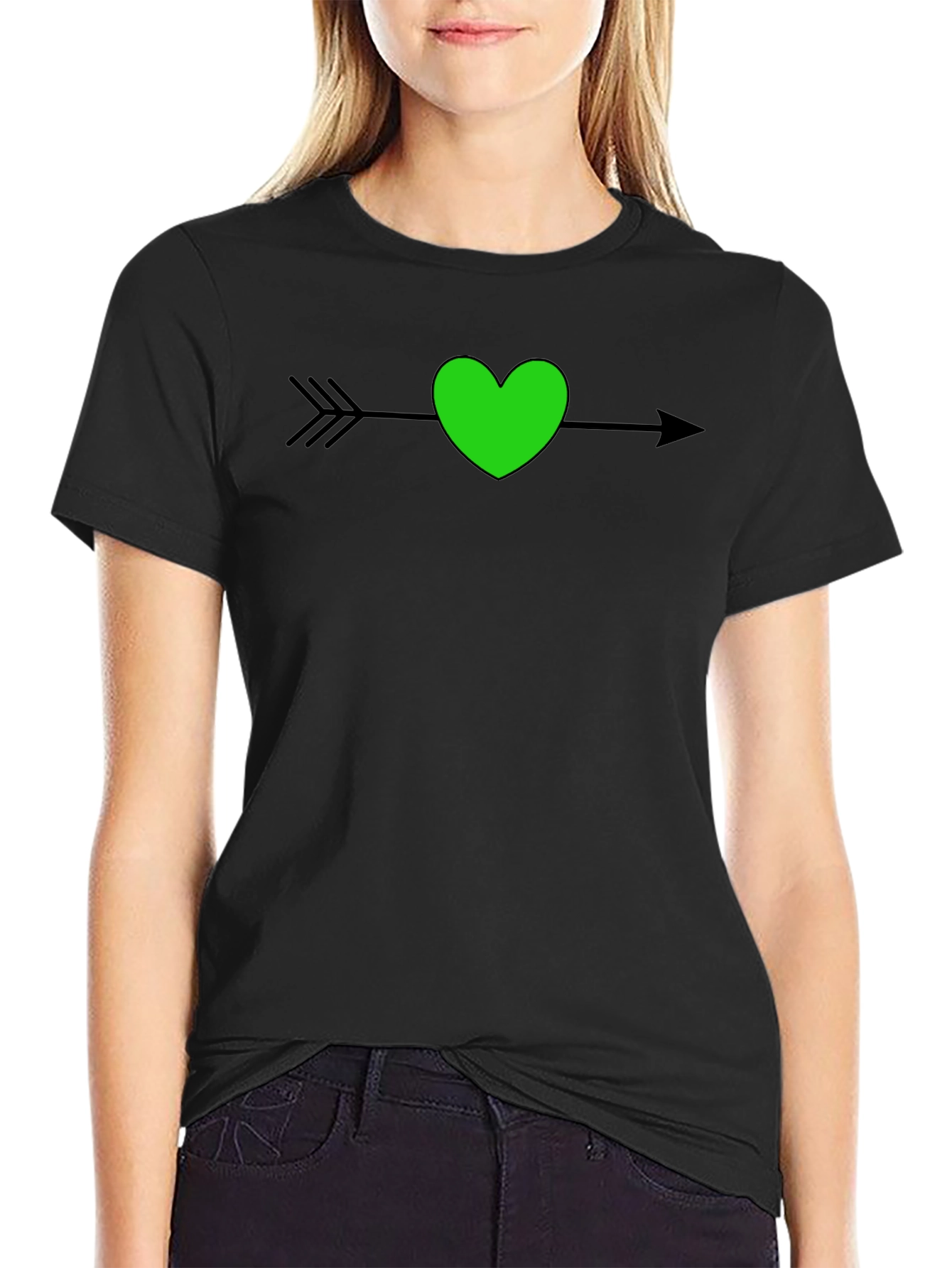Heart Arrow T-Shirt - Stylish Graphic Tee