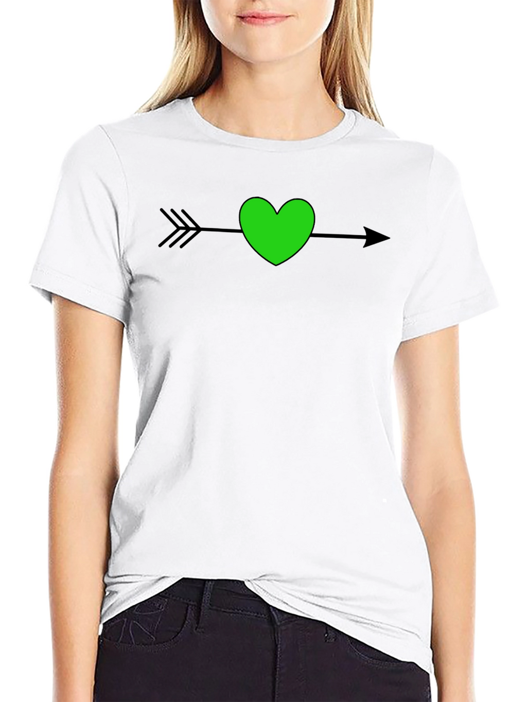 Heart Arrow T-Shirt - Stylish Graphic Tee