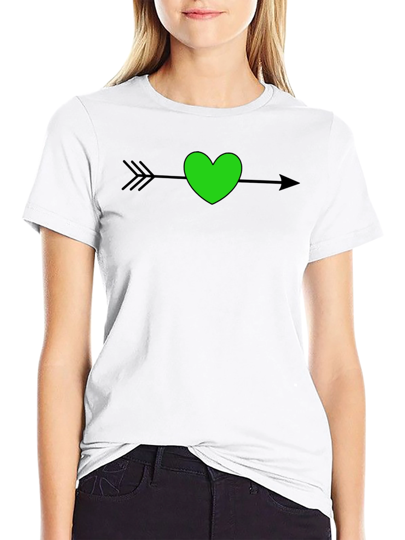 Heart Arrow T-Shirt - Stylish Graphic Tee