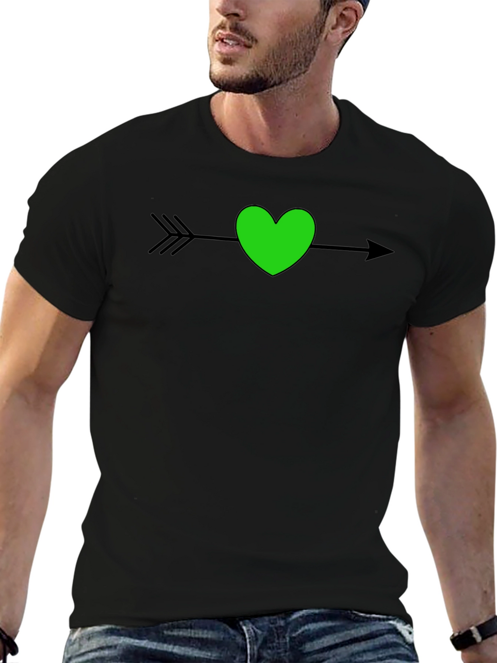Heart Arrow T-Shirt - Stylish Graphic Tee