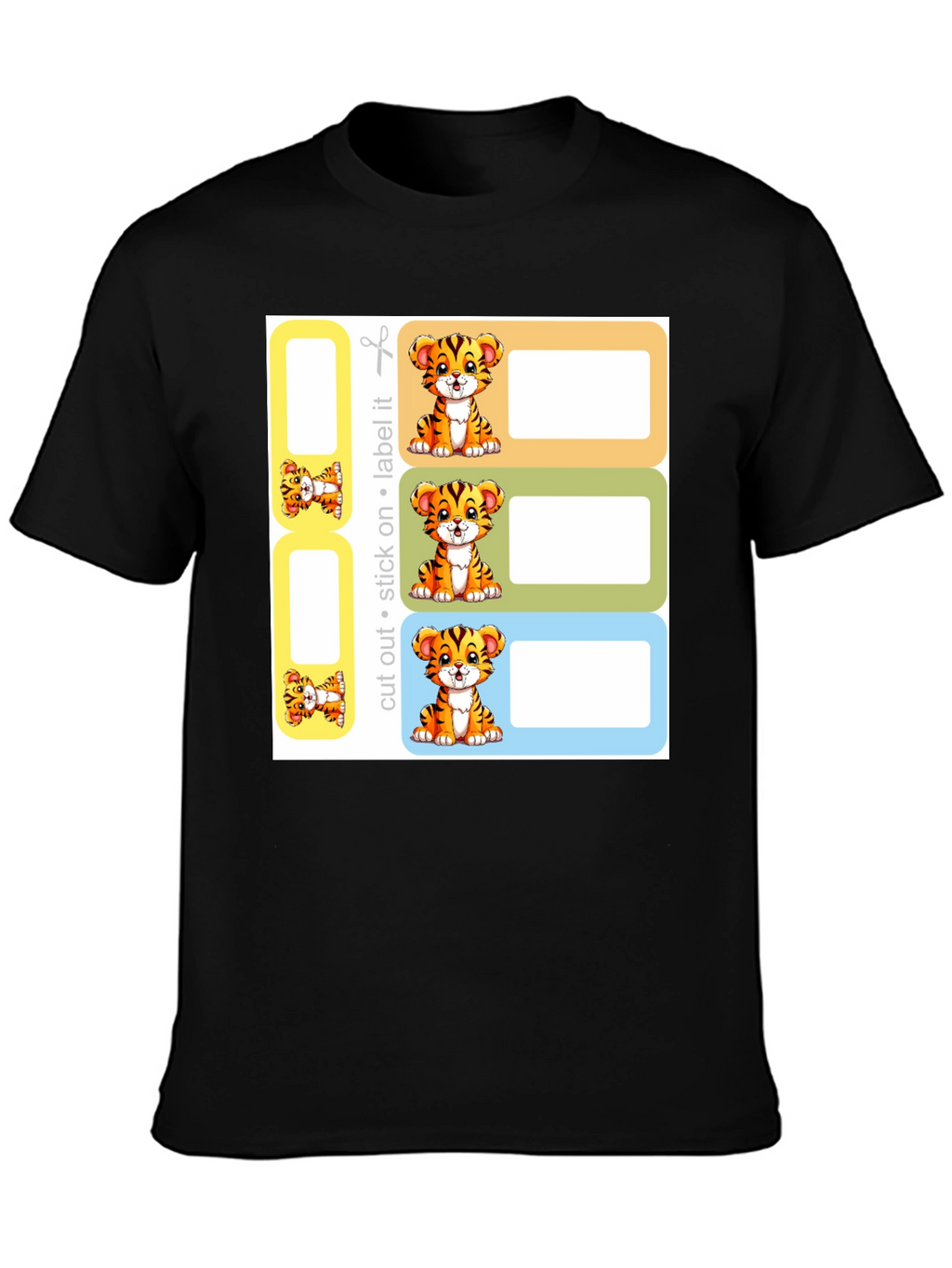 Tiger Labels - Cut Stick Label!  Kids Classroom