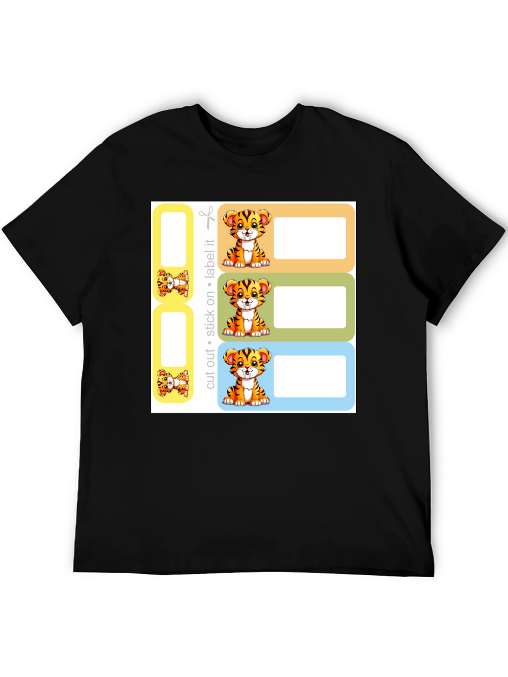 Tiger Labels - Cut Stick Label!  Kids Classroom