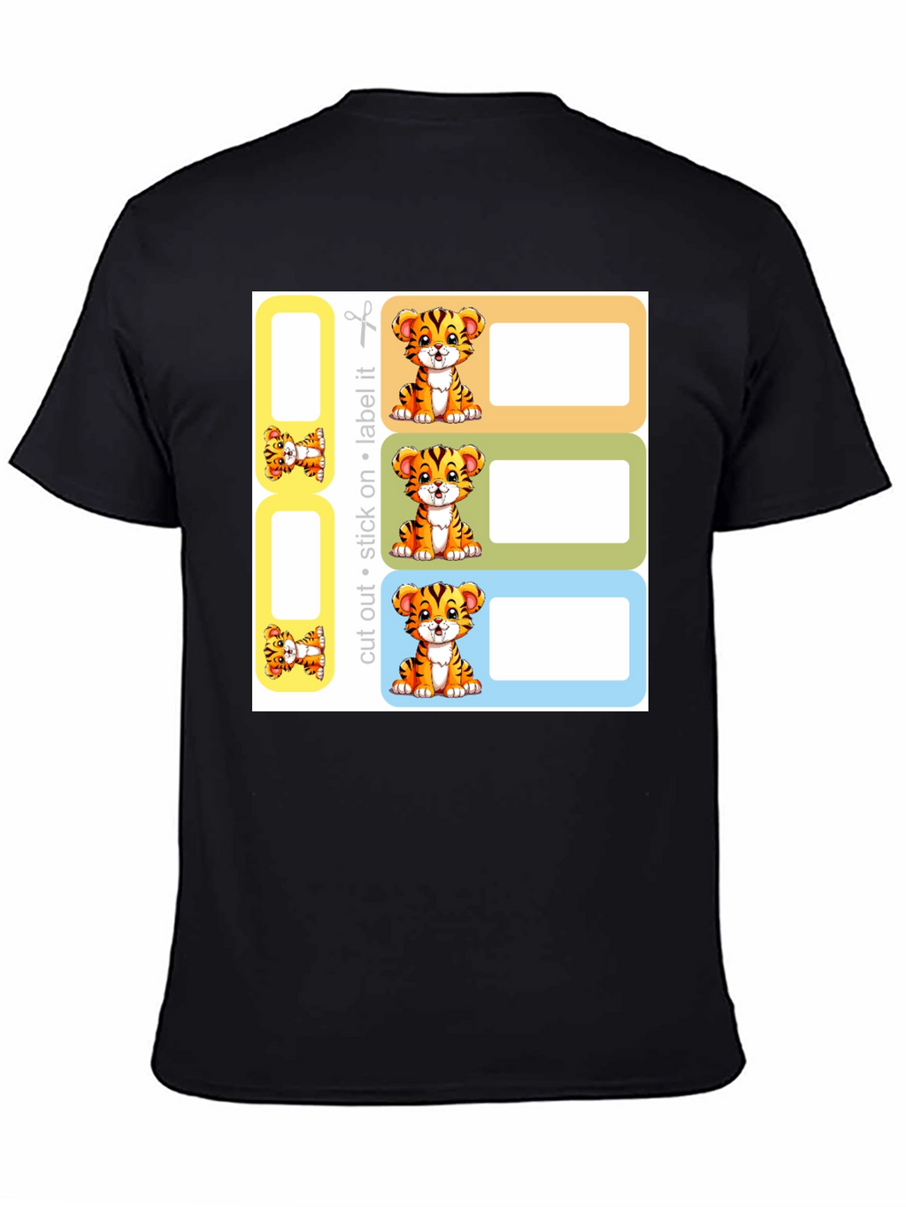 Tiger Labels - Cut Stick Label!  Kids Classroom