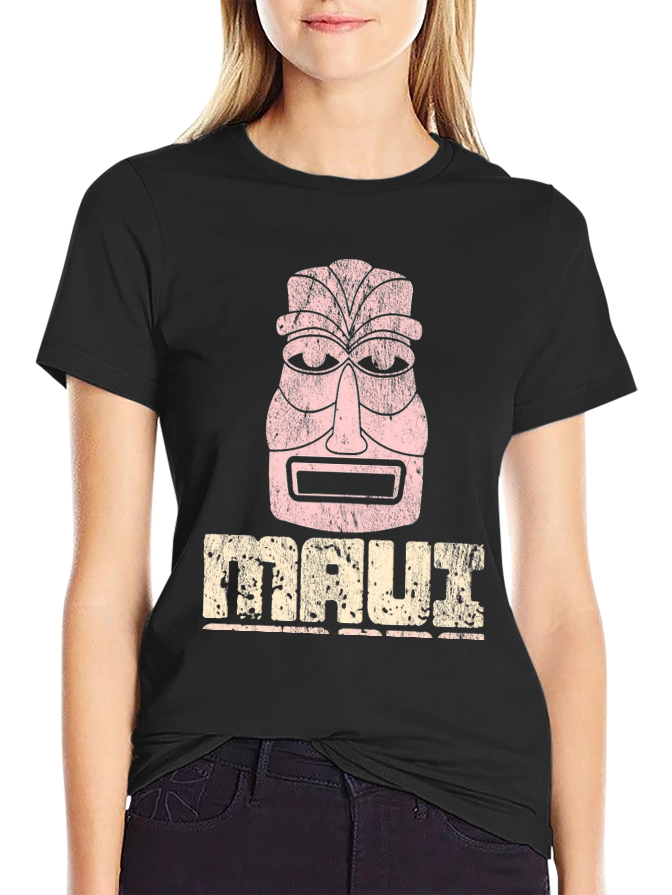 Maui Tiki Graphic T-Shirt - Vintage Style Tee