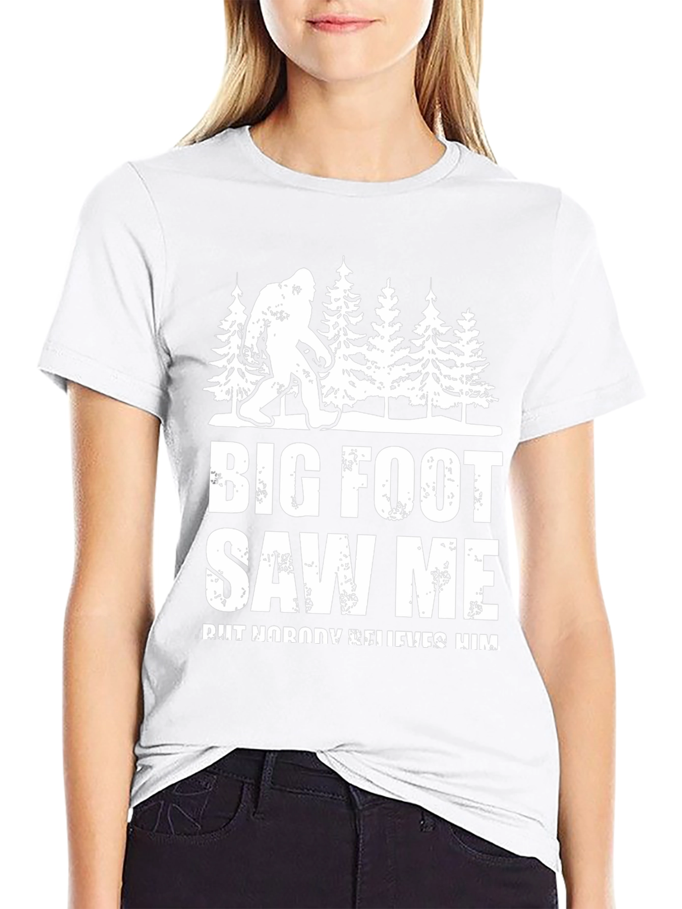 Bigfoot Saw Me T-Shirt - Funny Sasquatch Tee