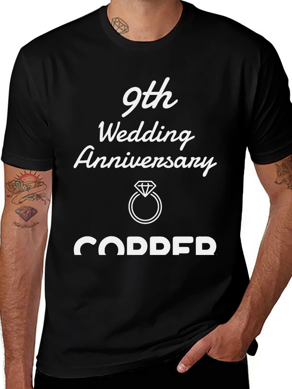9th Wedding Anniversary Copper T-Shirt