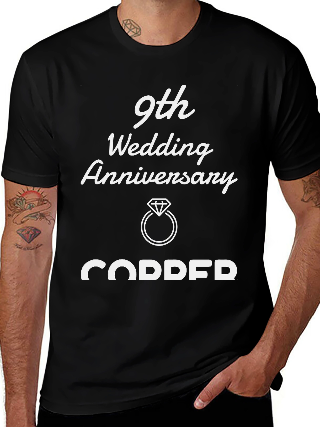 9th Wedding Anniversary Copper T-Shirt