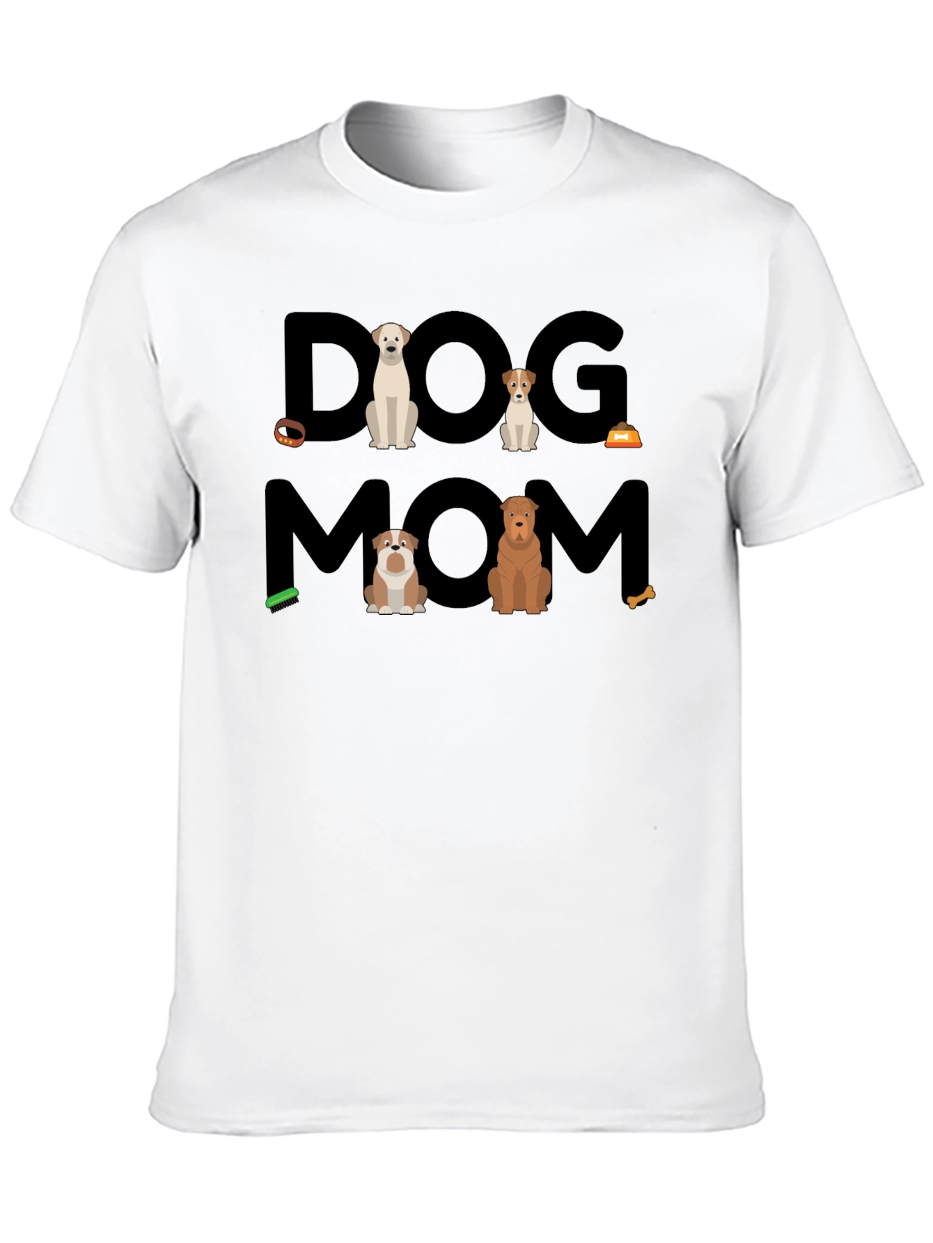 Dog Mom T-Shirt Cute Dog Lover Tee