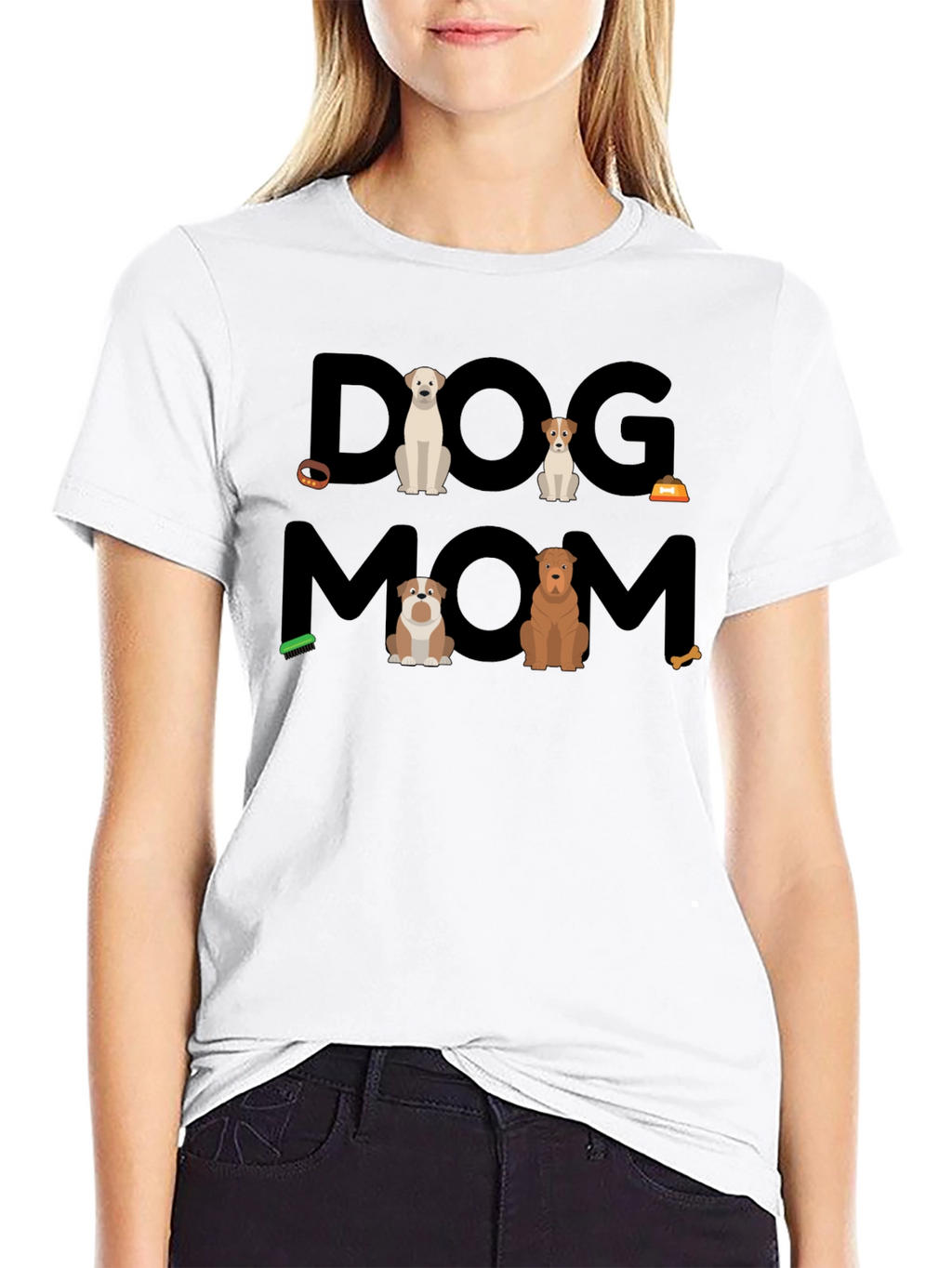 Dog Mom T-Shirt Cute Dog Lover Tee