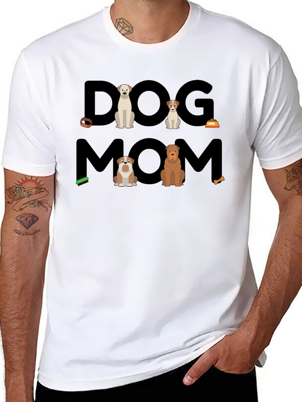 Dog Mom T-Shirt Cute Dog Lover Tee