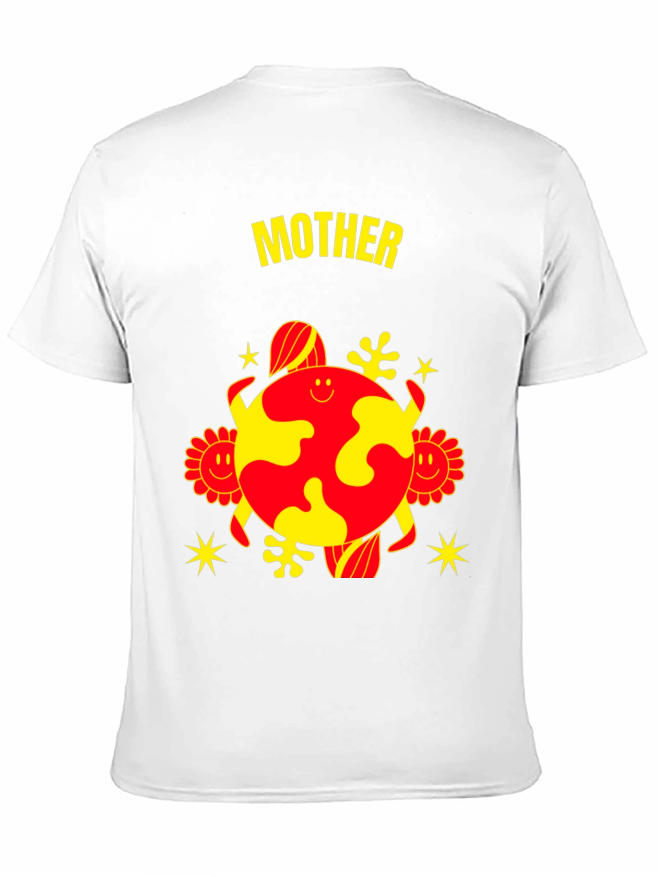 Mother Earth Graphic Tee - Black Cotton Blend