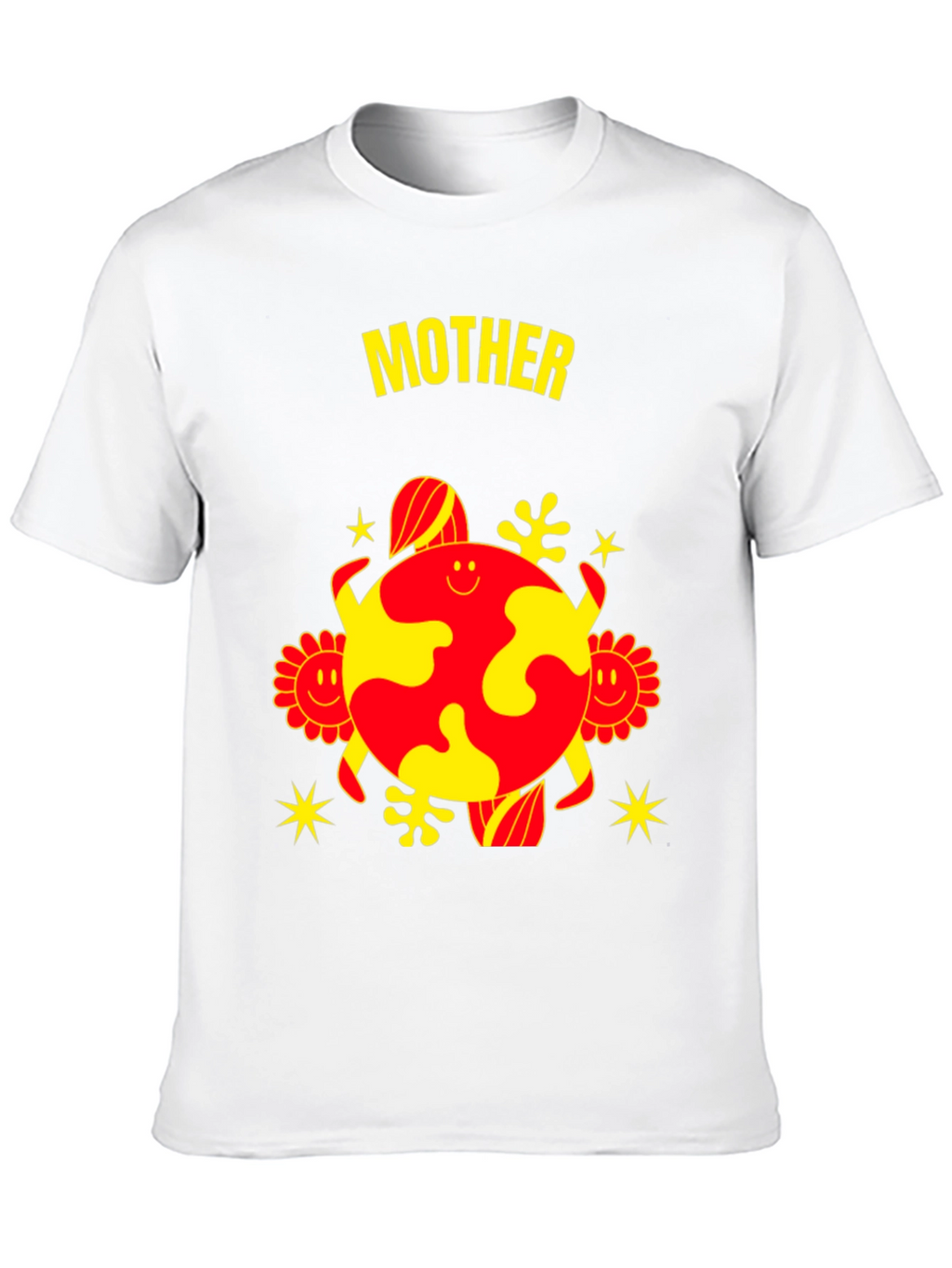 Mother Earth Graphic Tee - Black Cotton Blend