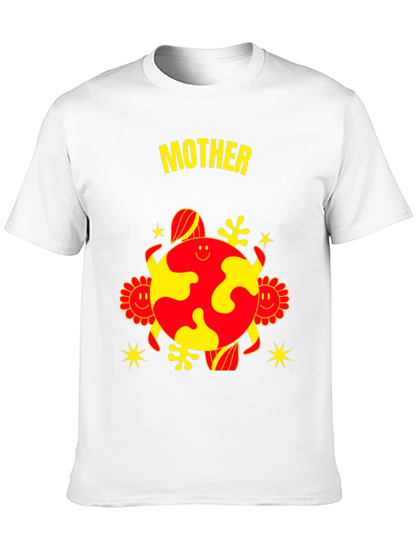 Mother Earth Graphic Tee - Black Cotton Blend