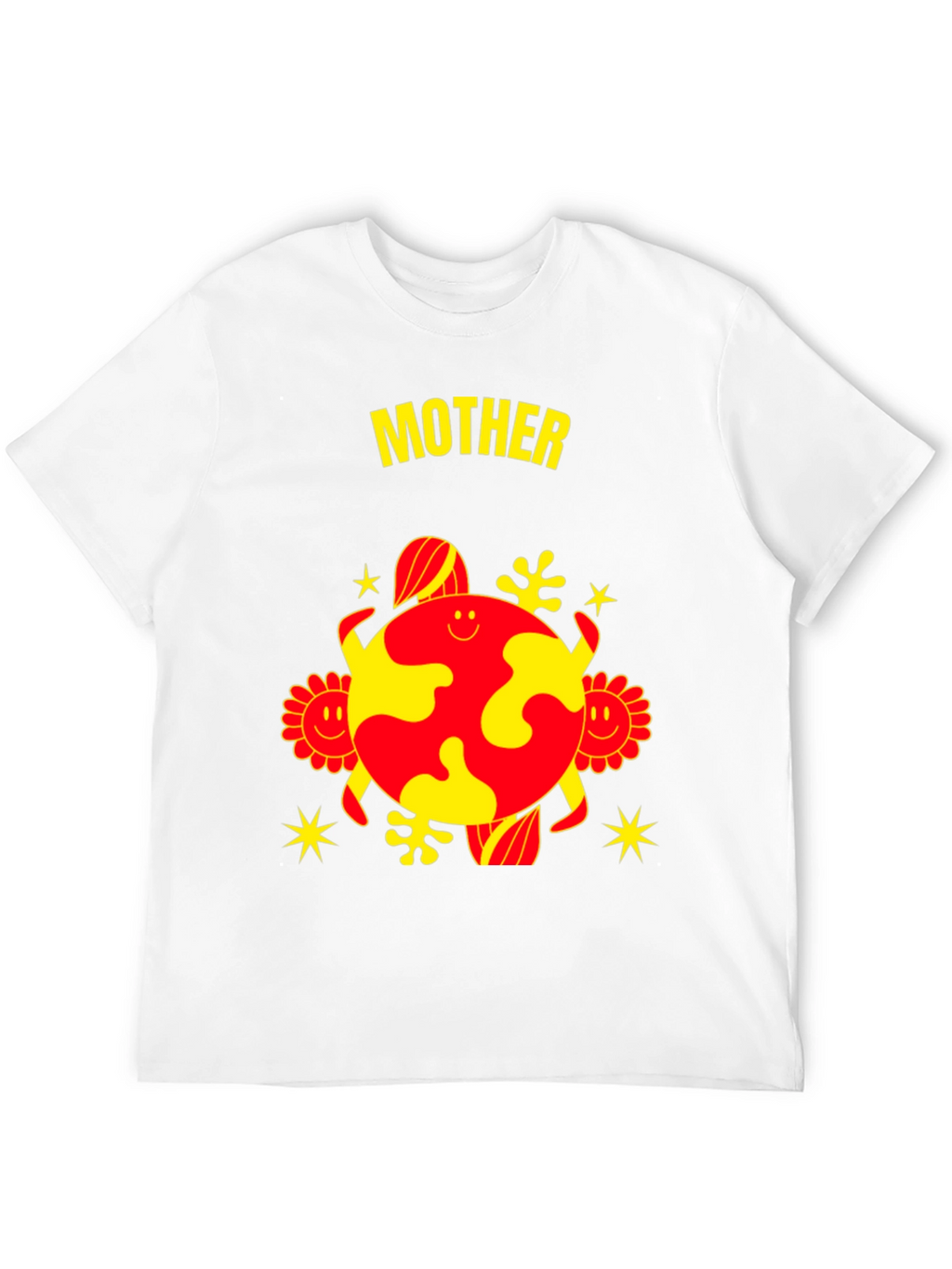 Mother Earth Graphic Tee - Black Cotton Blend