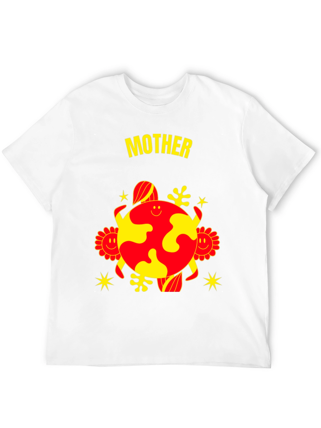 Mother Earth Graphic Tee - Black Cotton Blend