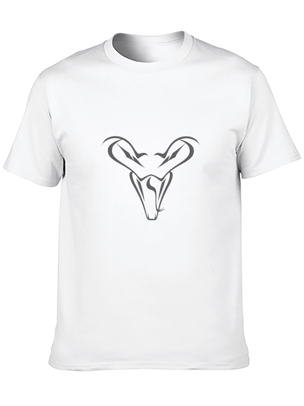 Mens Black T-Shirt with Snake Design