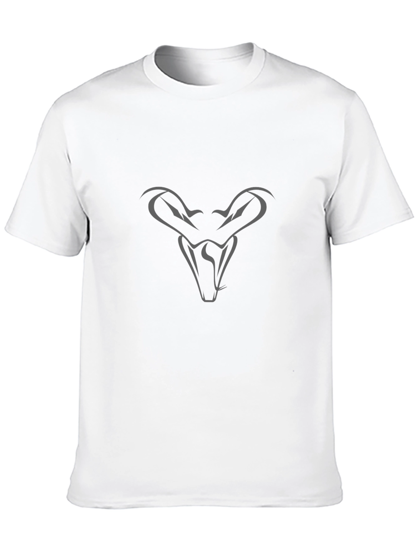 Mens Black T-Shirt with Snake Design