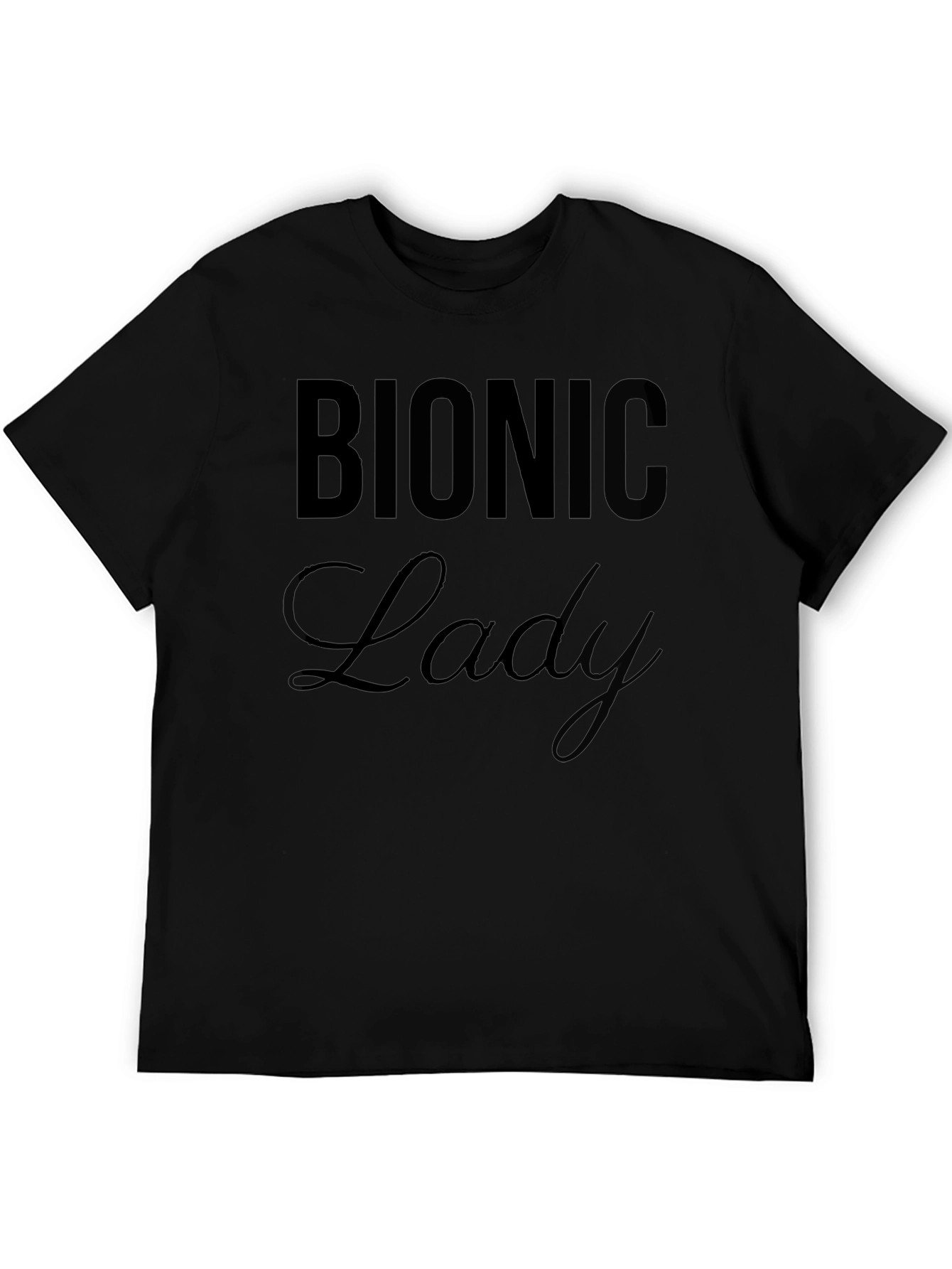 Bionic Lady Black T-Shirt