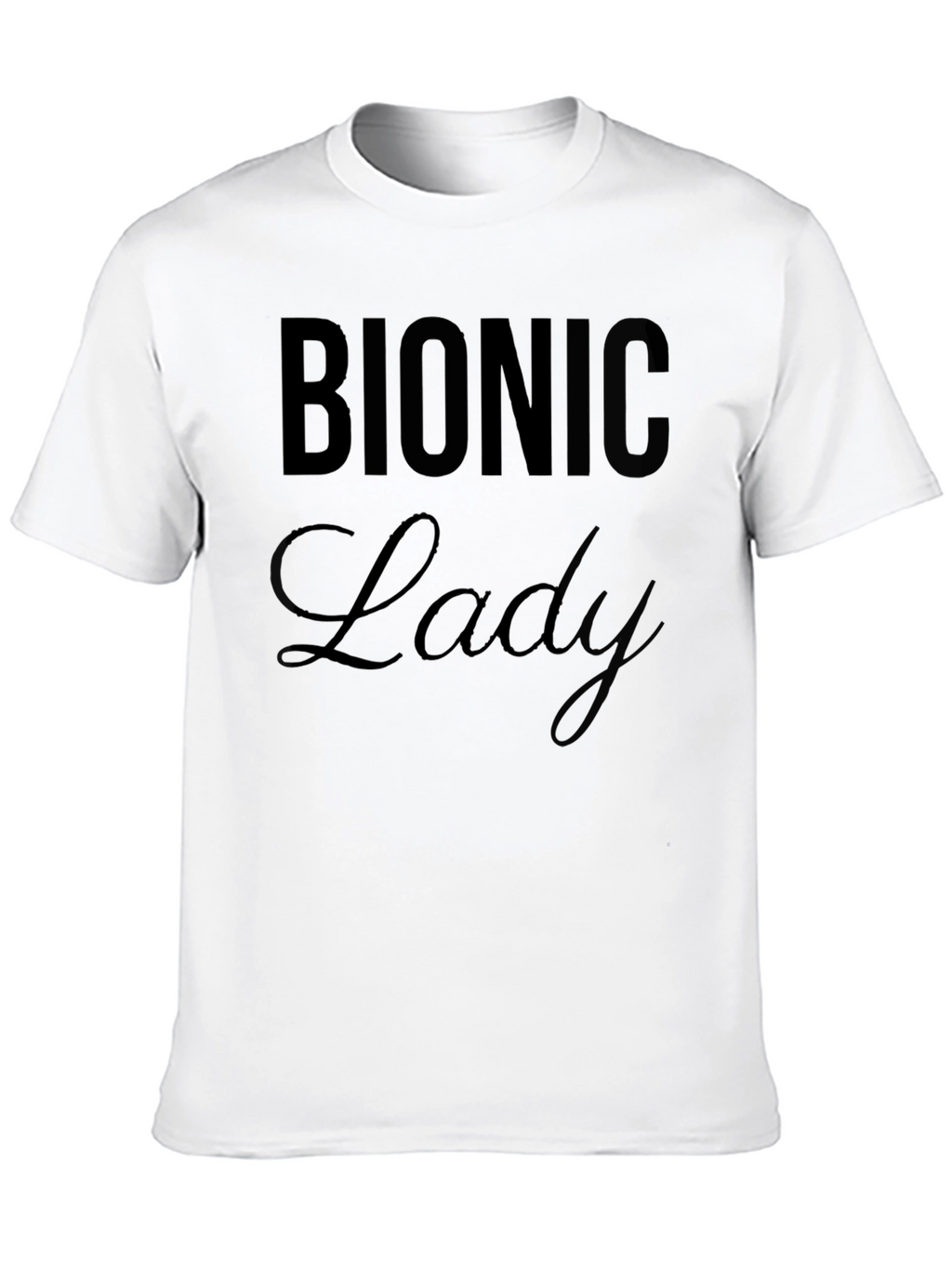 Bionic Lady Black T-Shirt