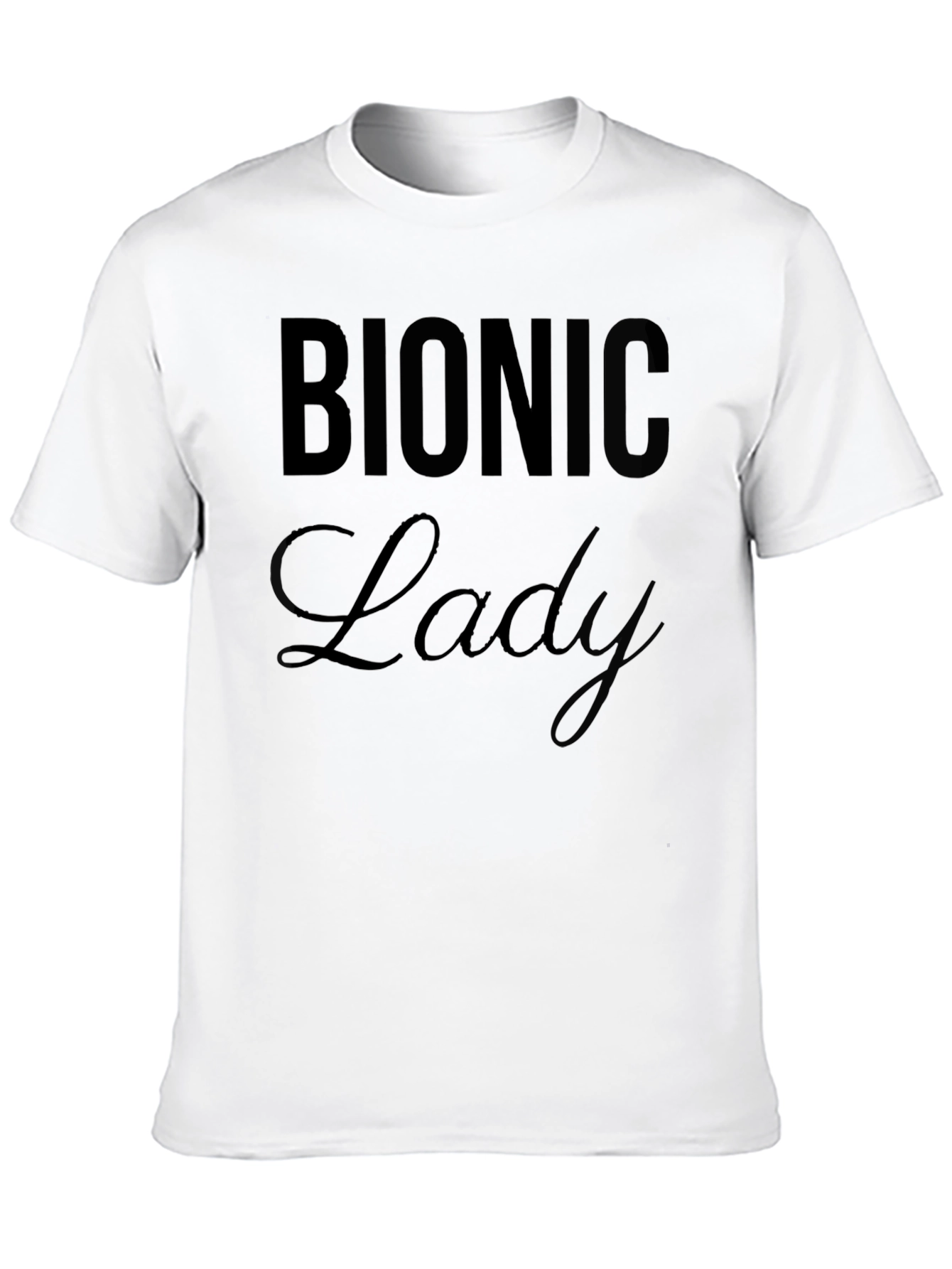Bionic Lady Black T-Shirt