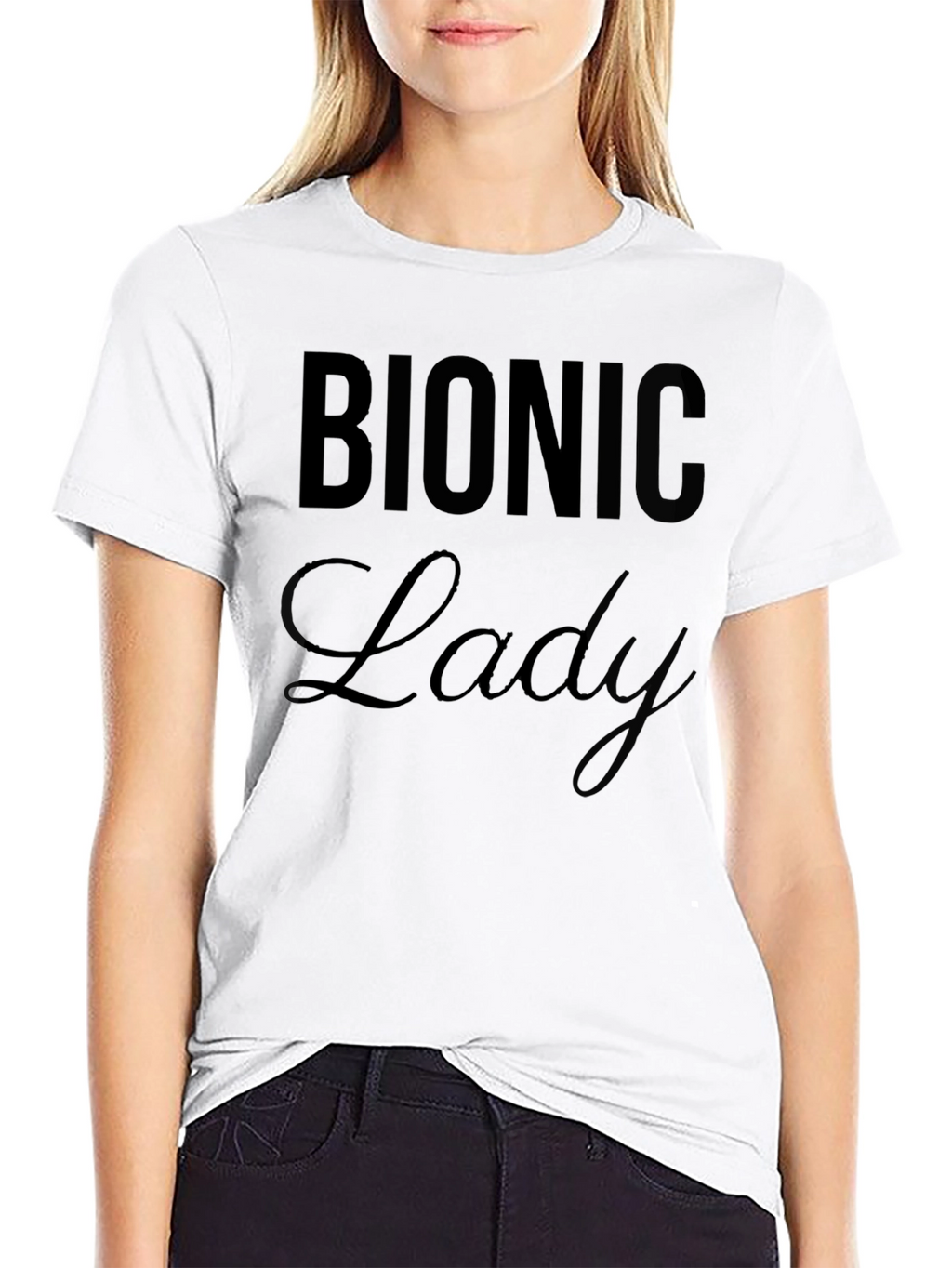 Bionic Lady Black T-Shirt