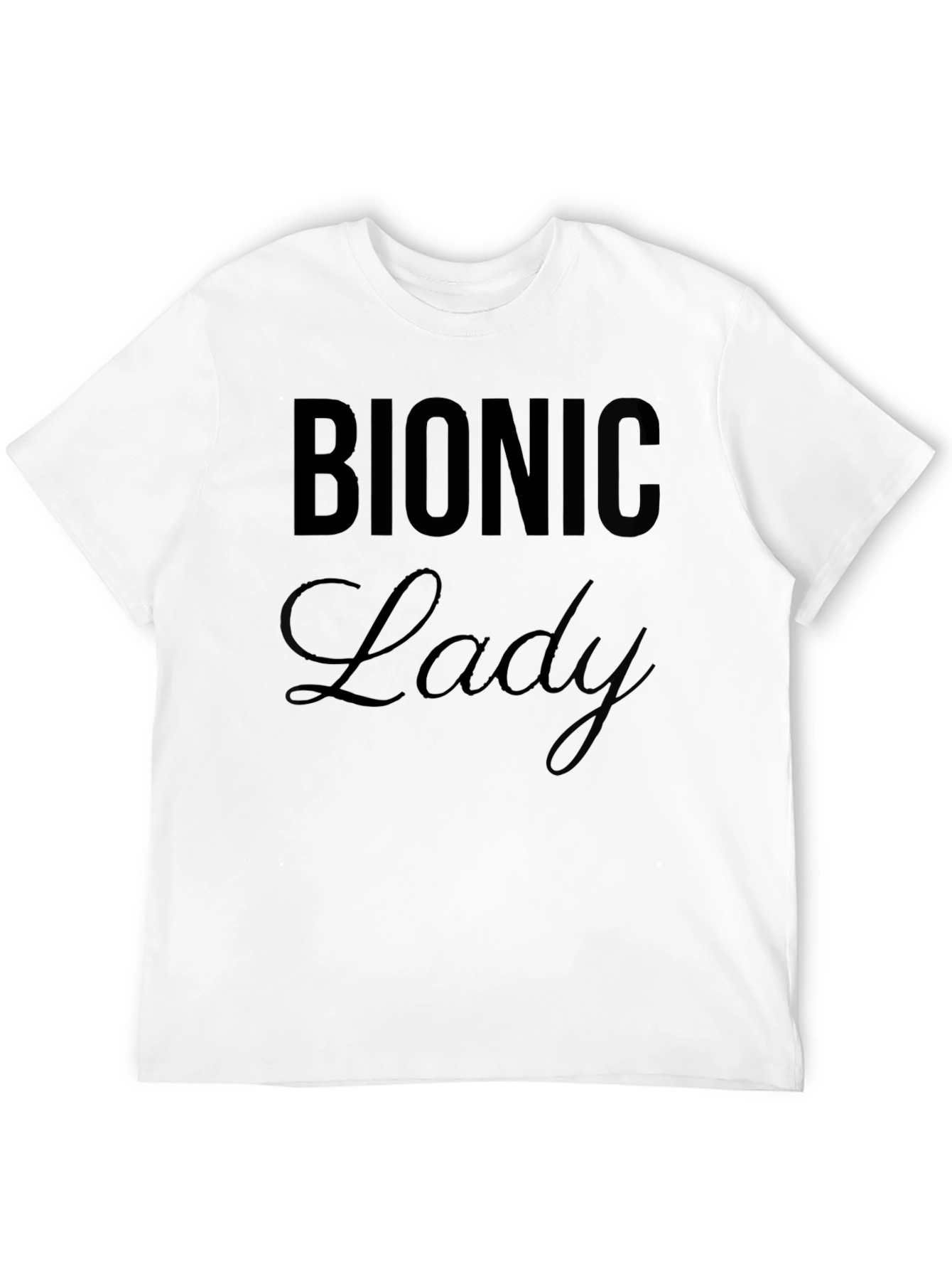 Bionic Lady Black T-Shirt
