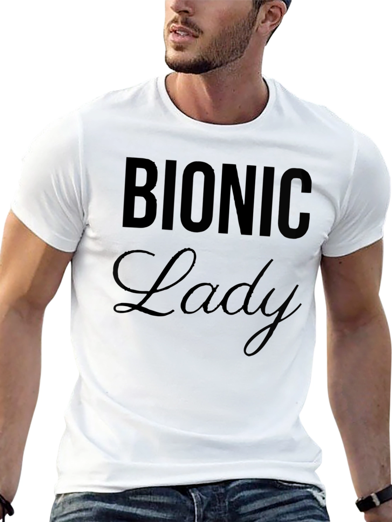 Bionic Lady Black T-Shirt
