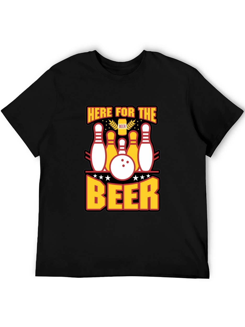 Here for the Beer Bowling T-Shirt